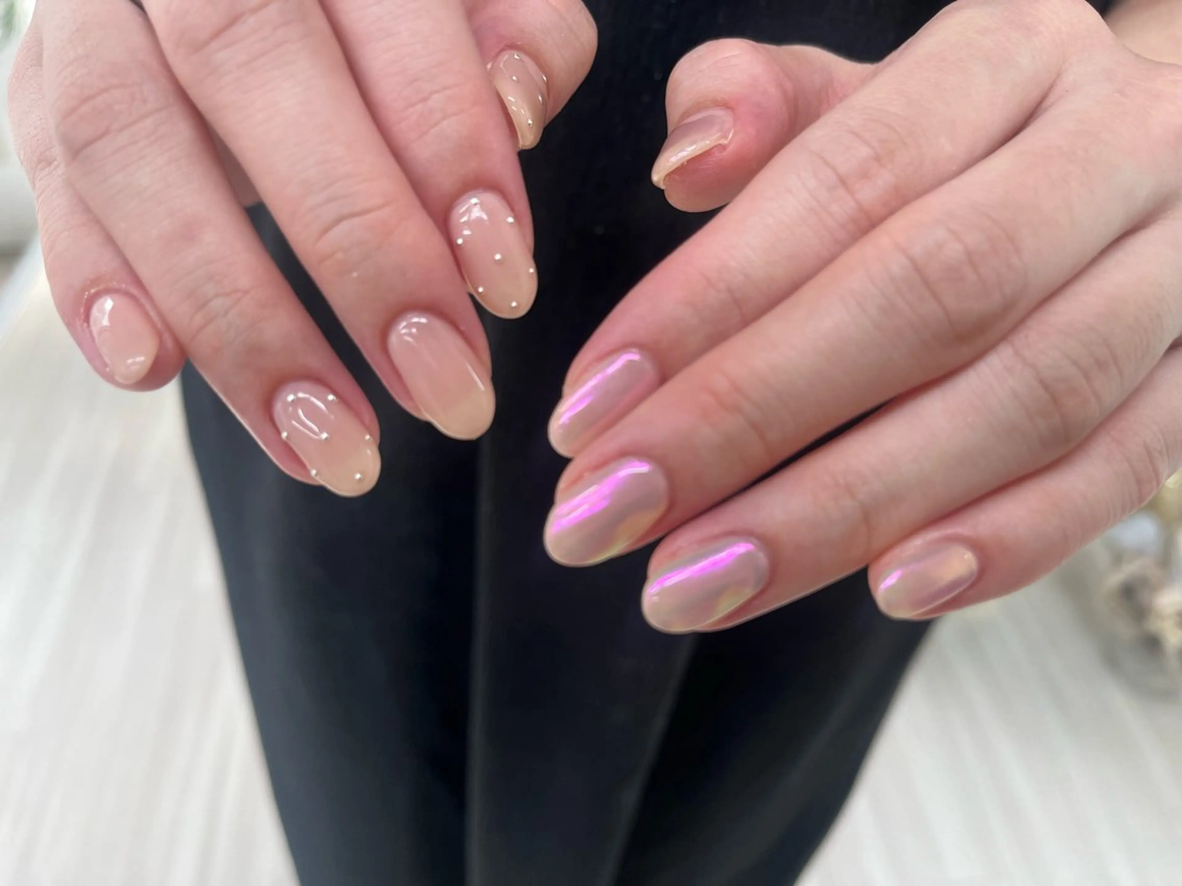 ネイル オーロラネイル ミラーネイル ハンドネイル Nail Salon agré所属・agré ネイルサロン　アグレのネイルデザイン