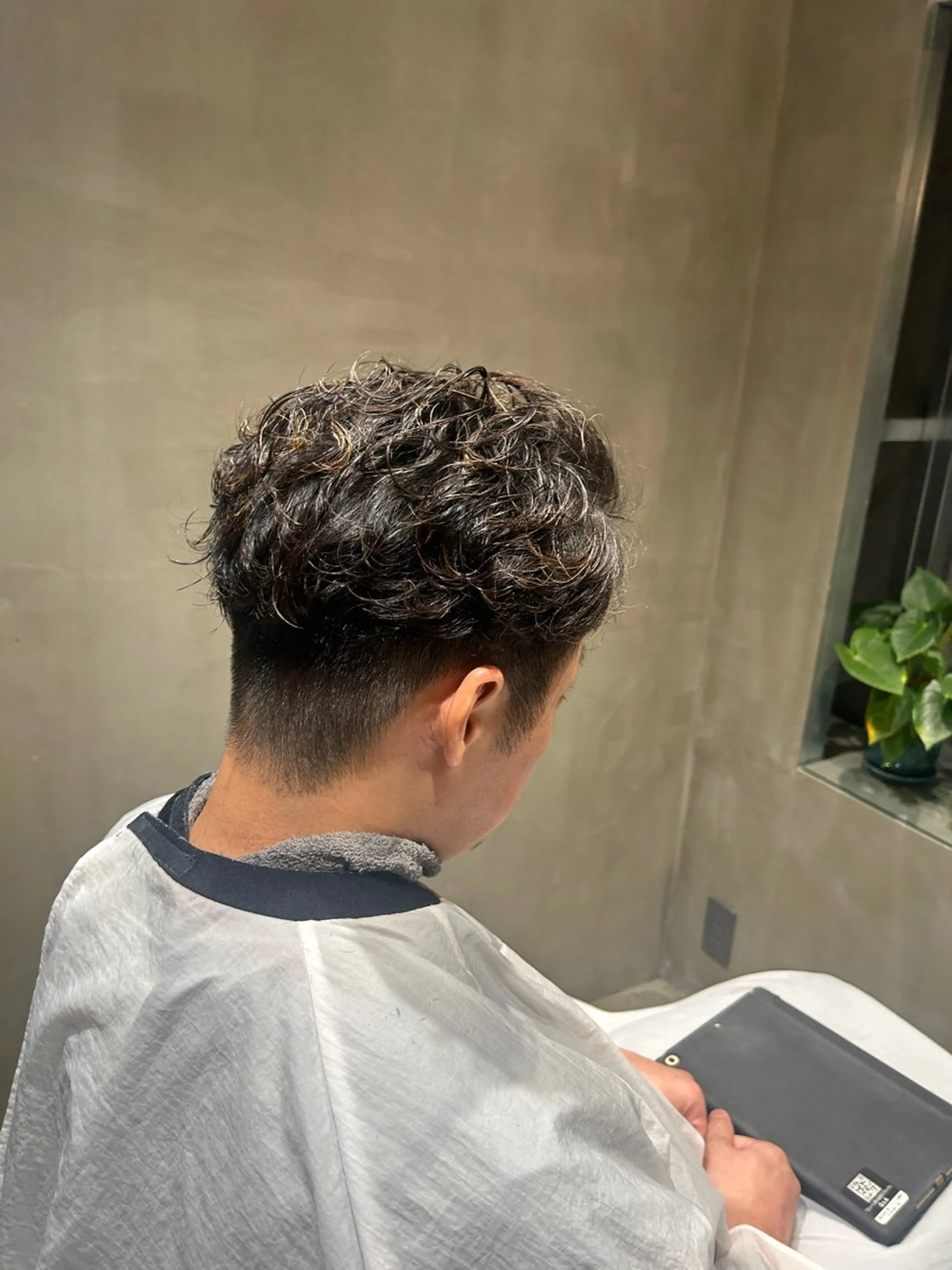 メンズカットパーマの写真