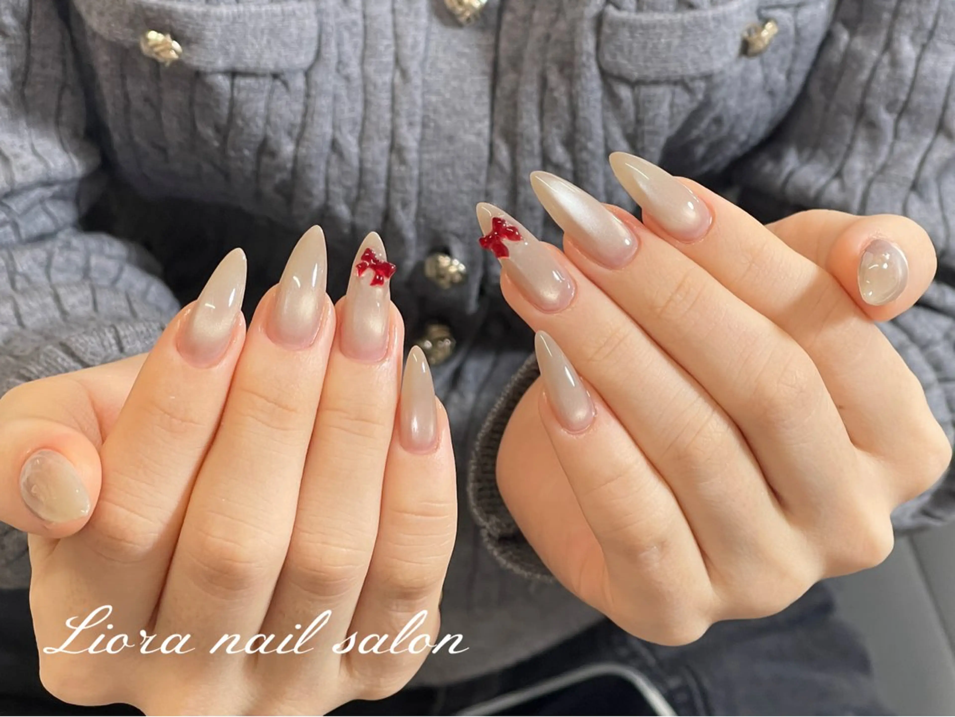 ネイル チークネイル フットネイル フレンチネイル ジェルネイル ガーリー ハンドネイル Liora nail スカルプ専門店のネイルデザイン