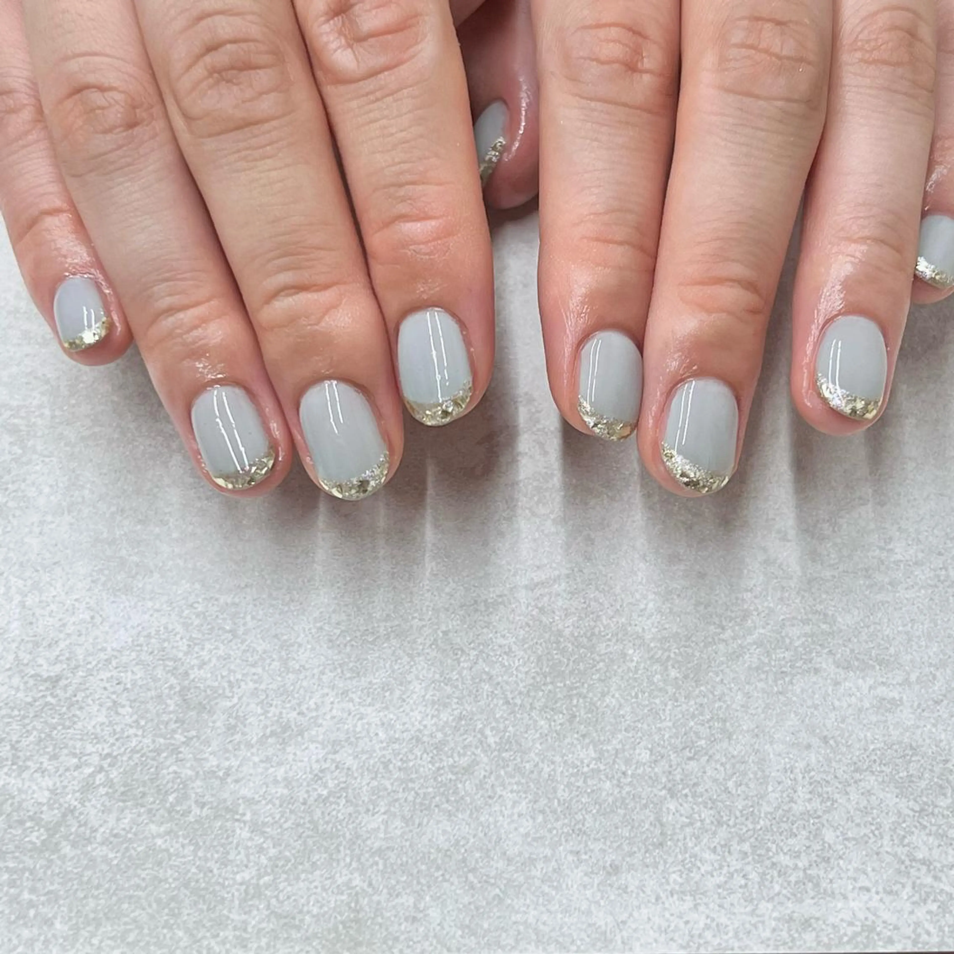 ネイル フレンチネイル ガラスフレンチ Nail Sant Esperanza by SALON DE やす所属・Sant Esperanzaのネイルデザイン