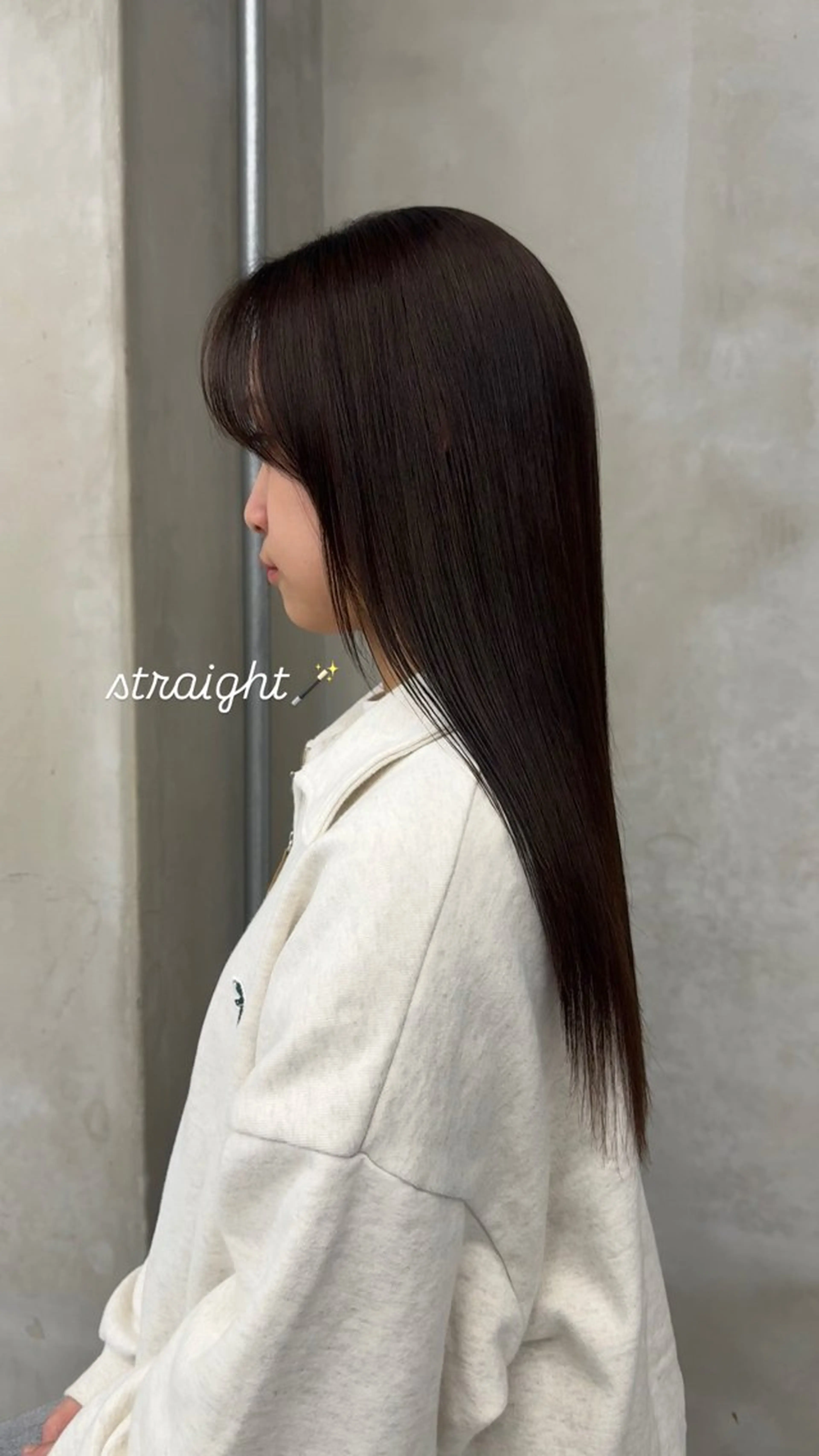 ロング パーマ 縮毛矯正 cut model 🫒natsuのヘアスタイル