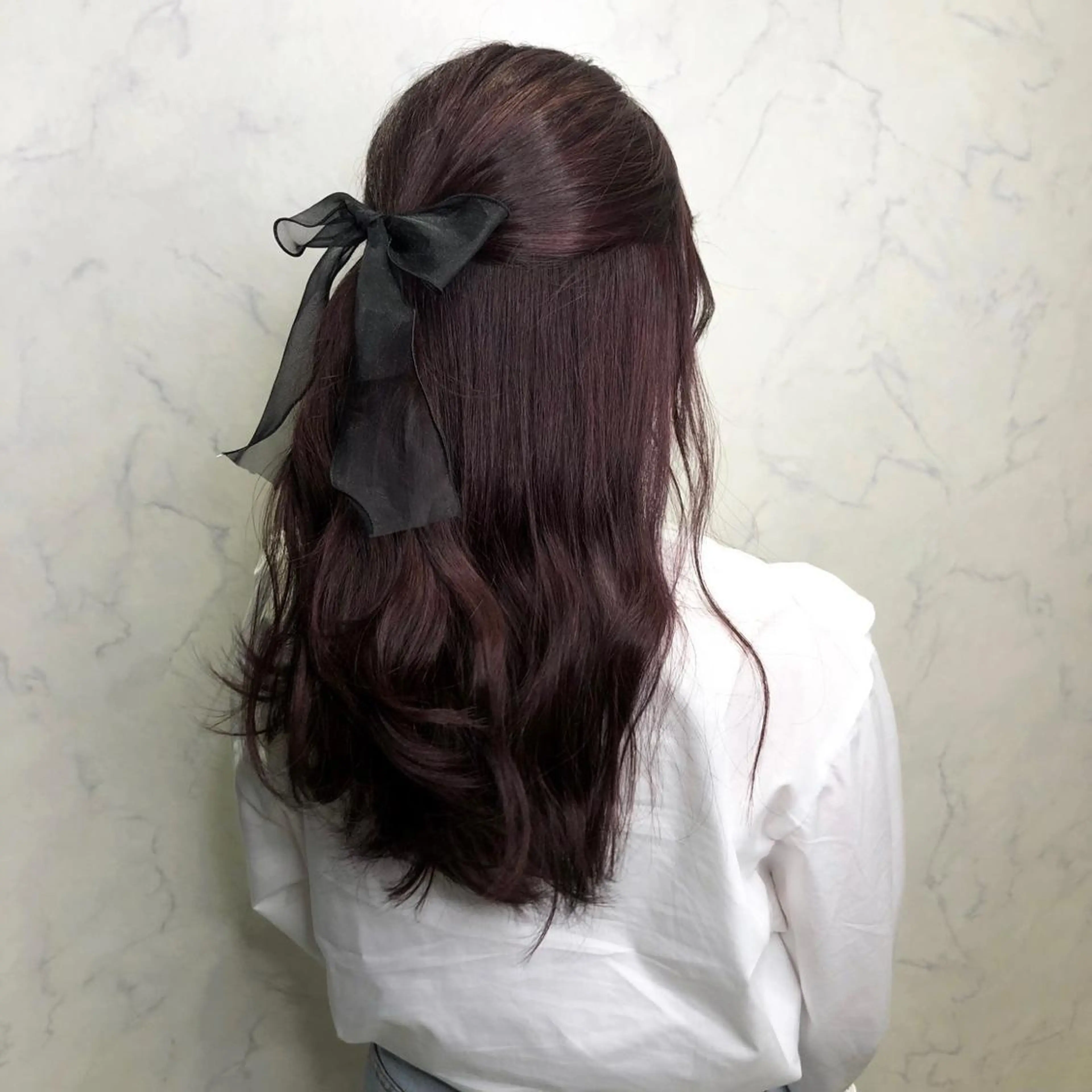 セミロング ヘアカラー トリートメント 縮毛矯正特化🩰 竹口はるかのヘアスタイル