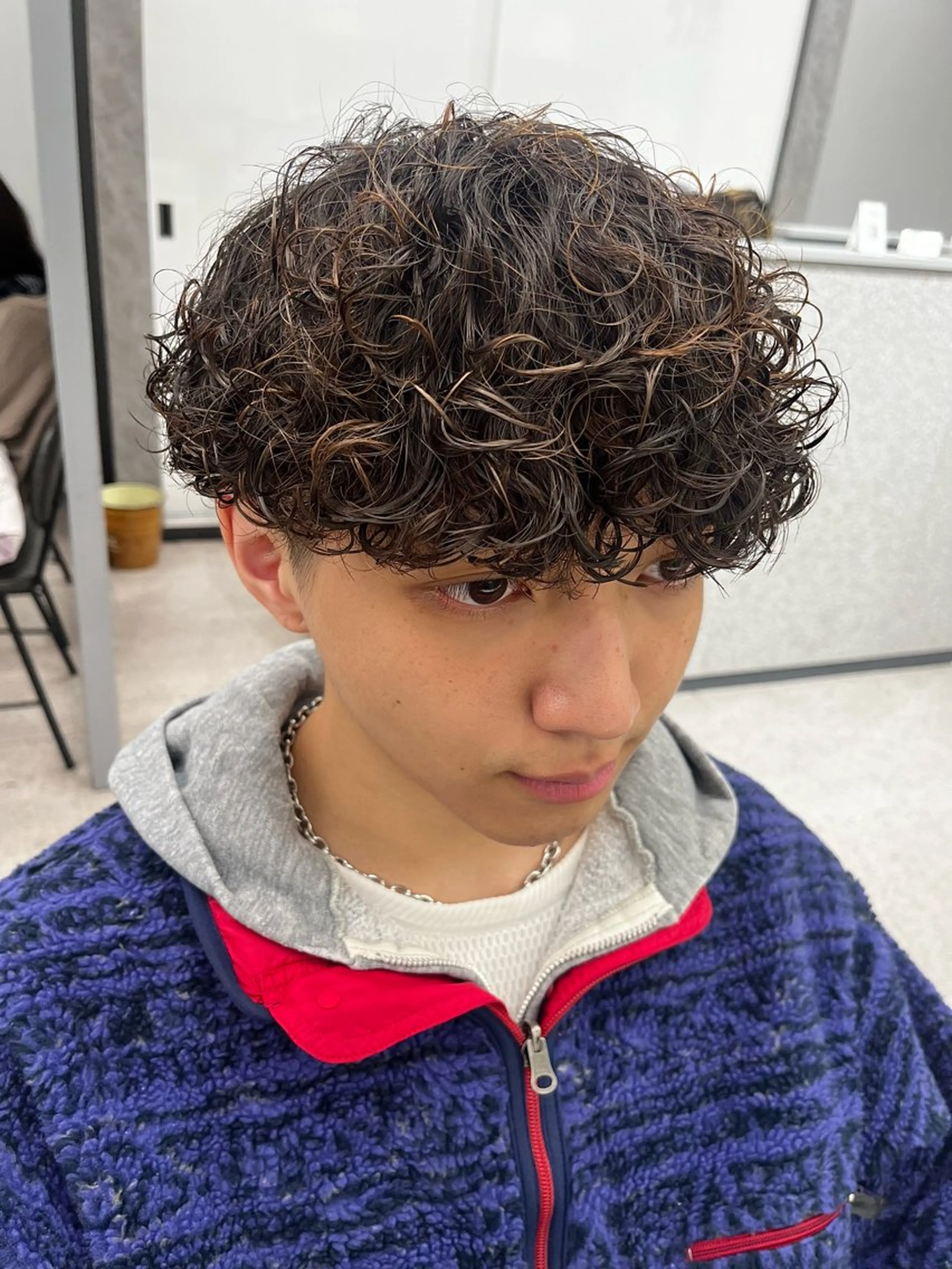 パーマ メンズ カット ヘアカラー パーマ トリートメント 🍐シャドウパーマ メンズ特化/守岡🍐のヘアスタイル