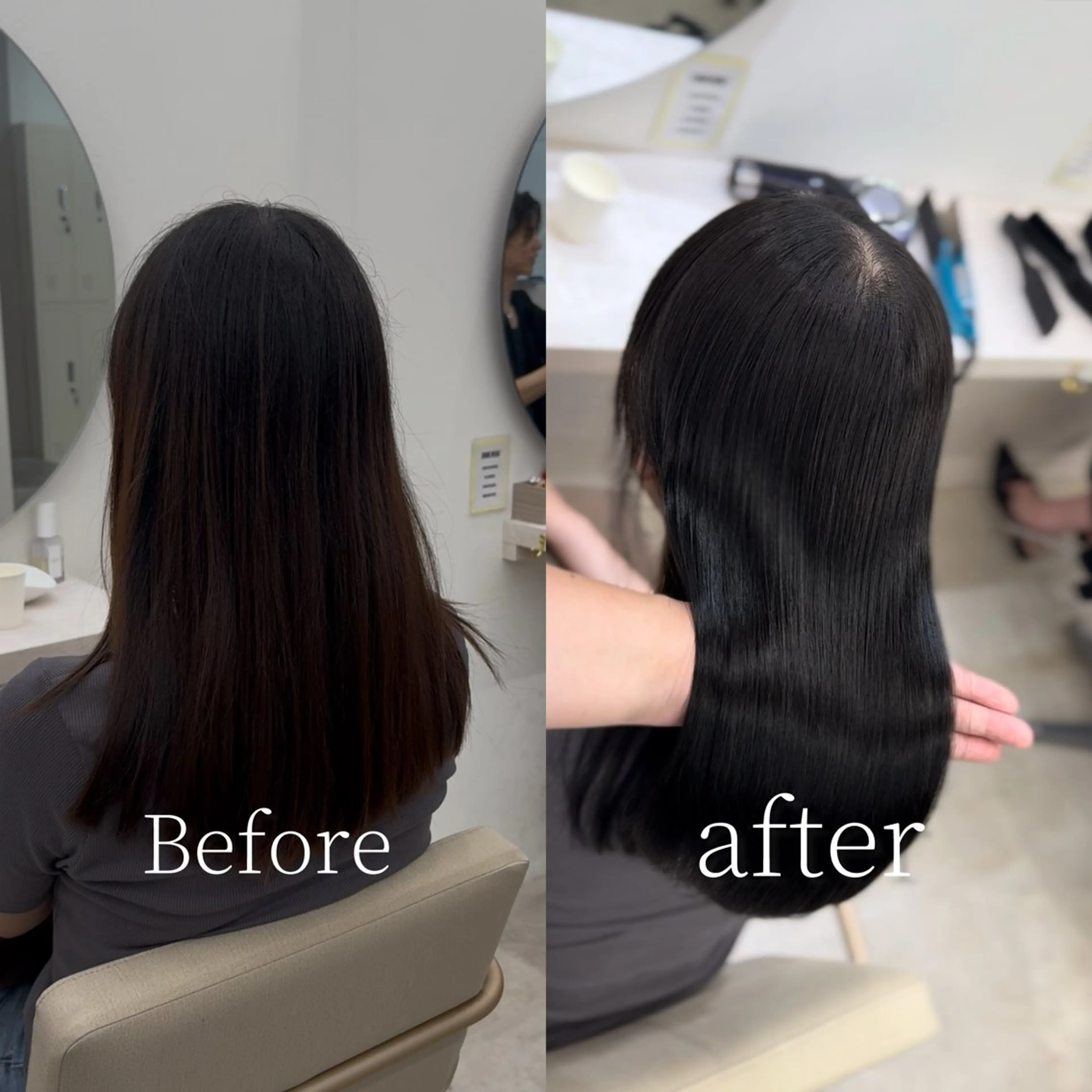 セミロング カット ヘアカラー 縮毛矯正 トリートメント 韓国風cut/ 縮毛矯正/正岡幹康のヘアスタイル