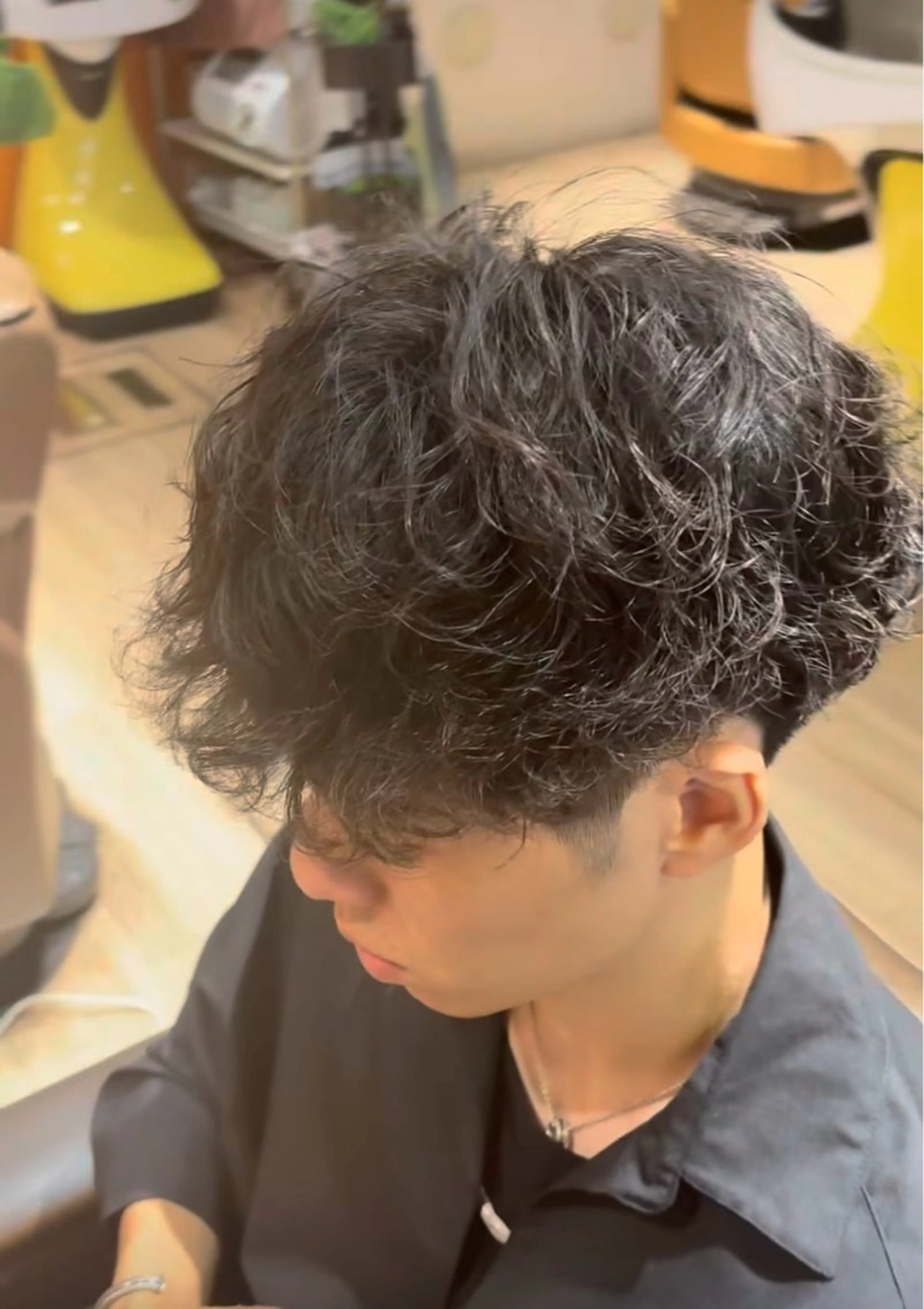 カット＋パーマセットメニューの写真