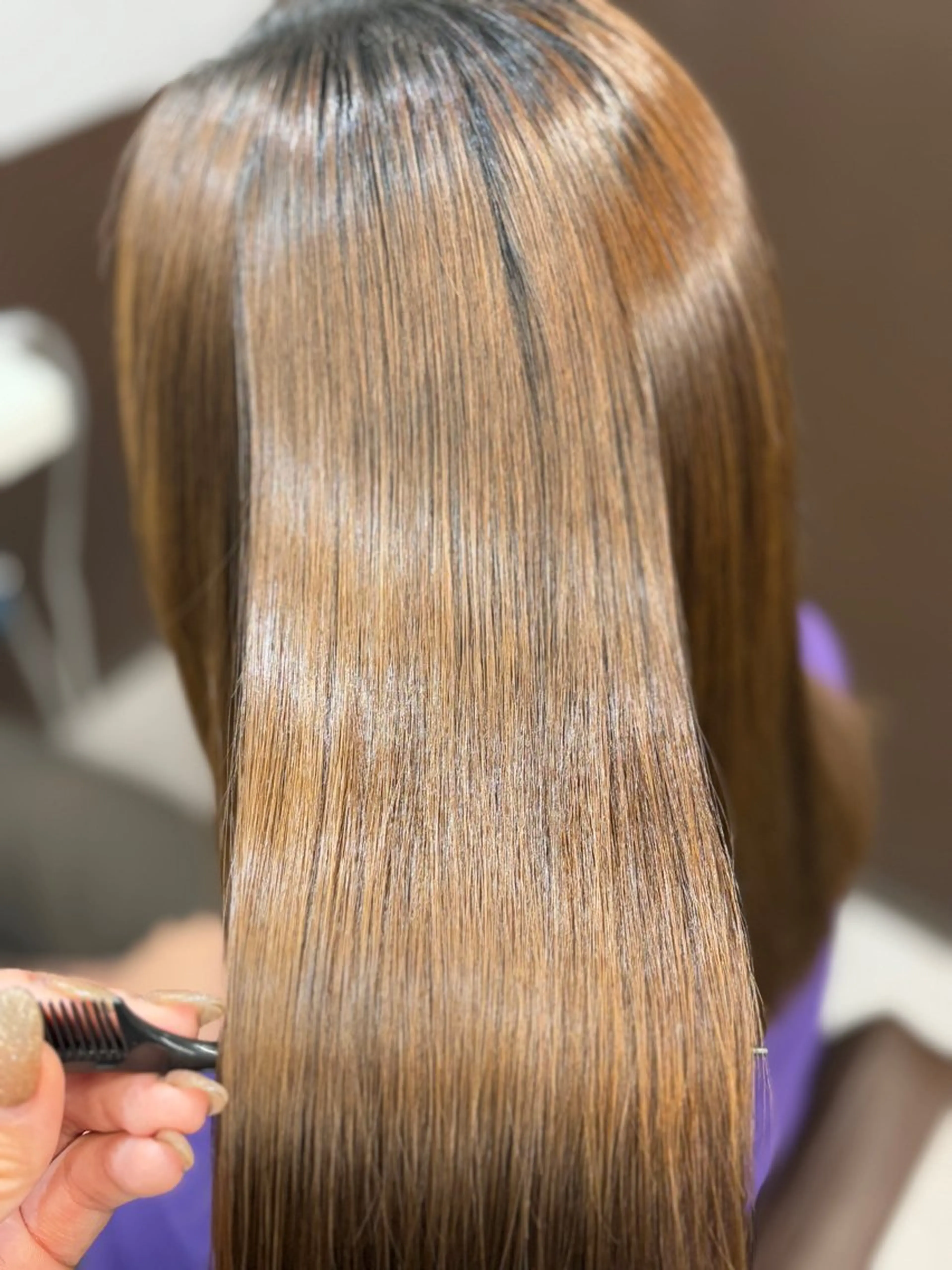 ミディアム 韓国×髪質改善カラー 💎hinaのヘアスタイル