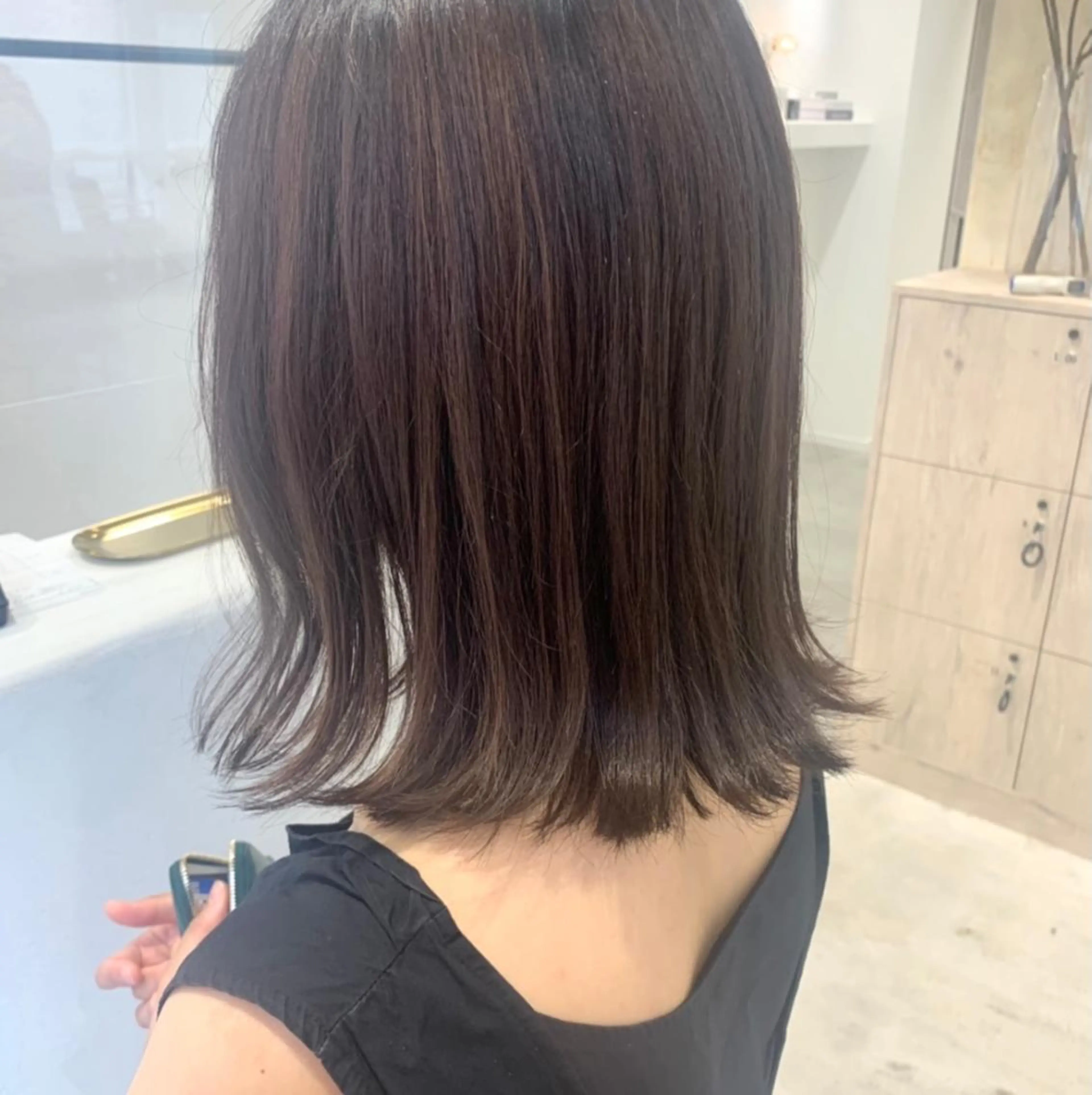 ミディアム ボブ/美髪矯正 /佐藤　奈巳のヘアスタイル