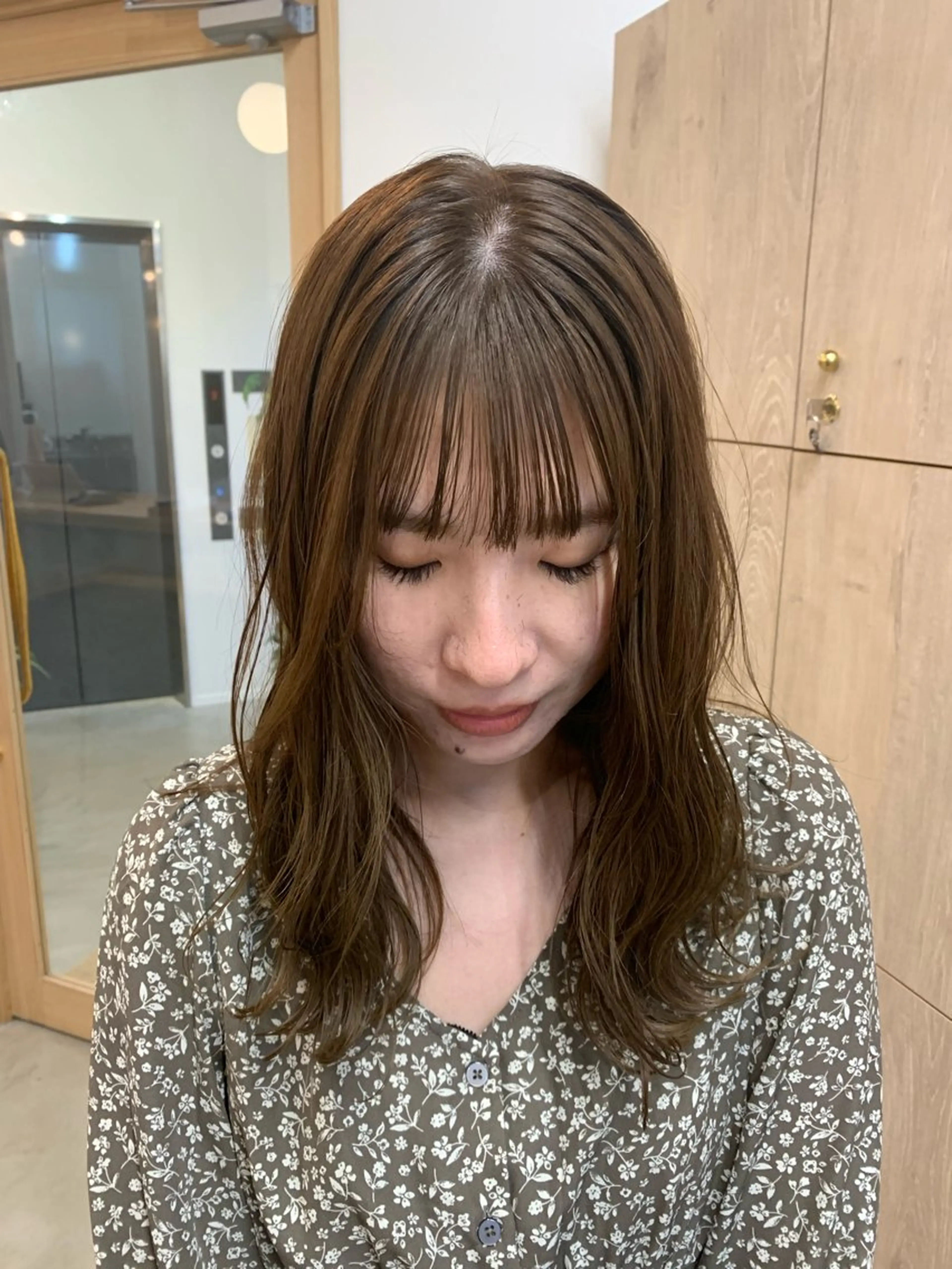 ロング カラー ベージュカラー オリーブベージュ 🫧hinaco 🫧のヘアスタイル