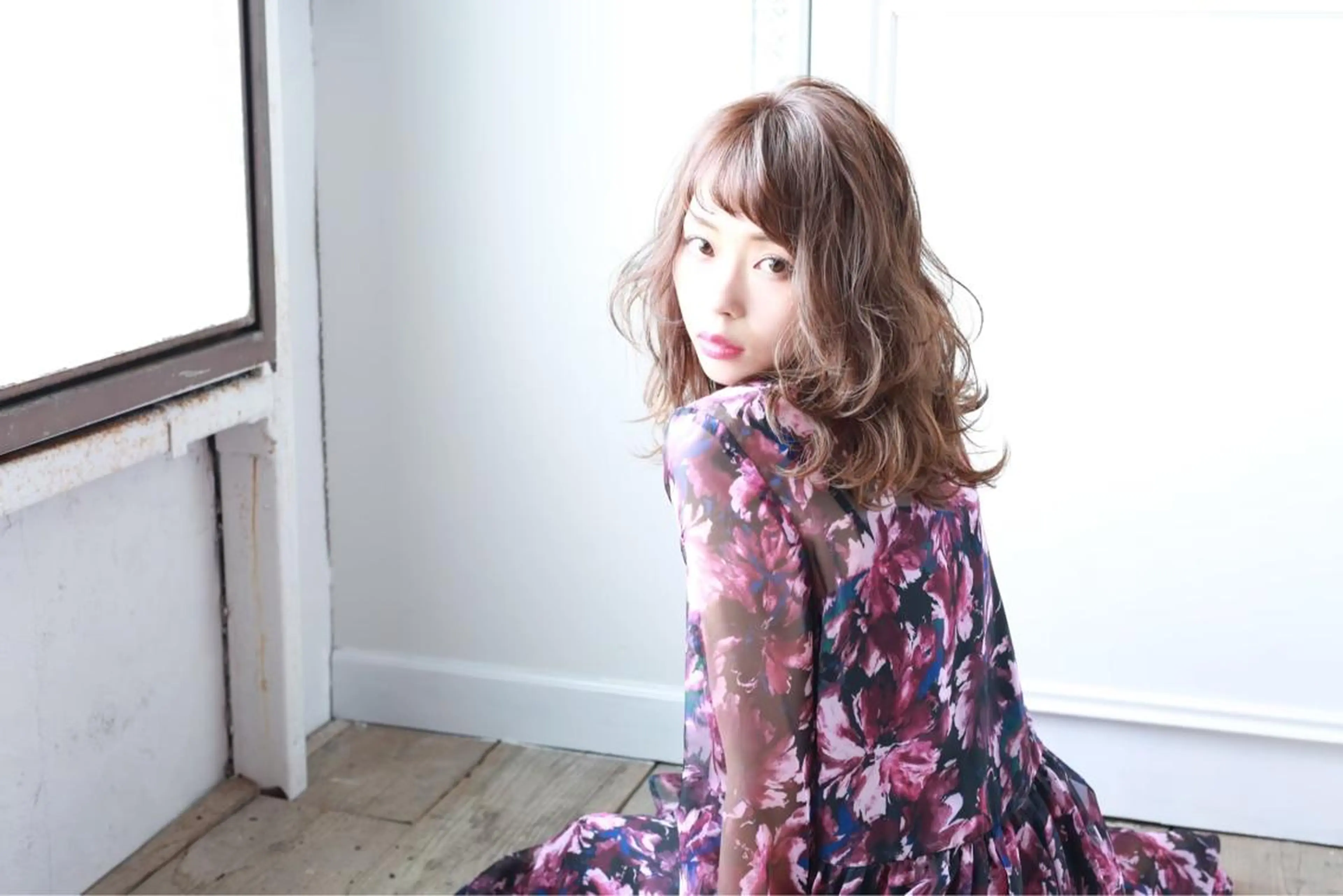 セミロング LEVIJU hair所属・韓国ヘア🕊村上 ののこ🕊のヘアスタイル