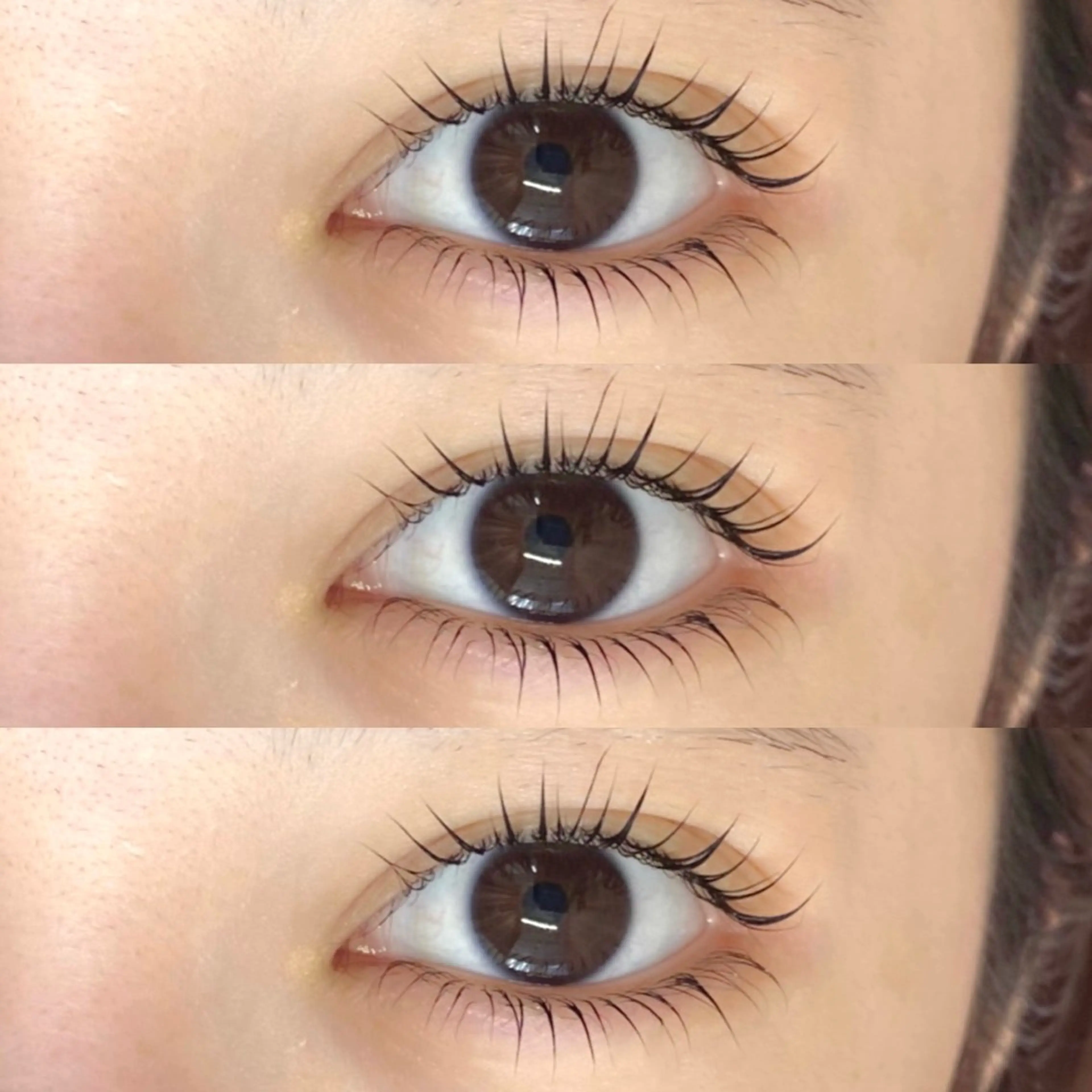 マツエク・マツパ 束感まつ毛 下まつげエクステ 一重×まつ毛パーマ マツパ meg .のマツエク・マツパデザイン