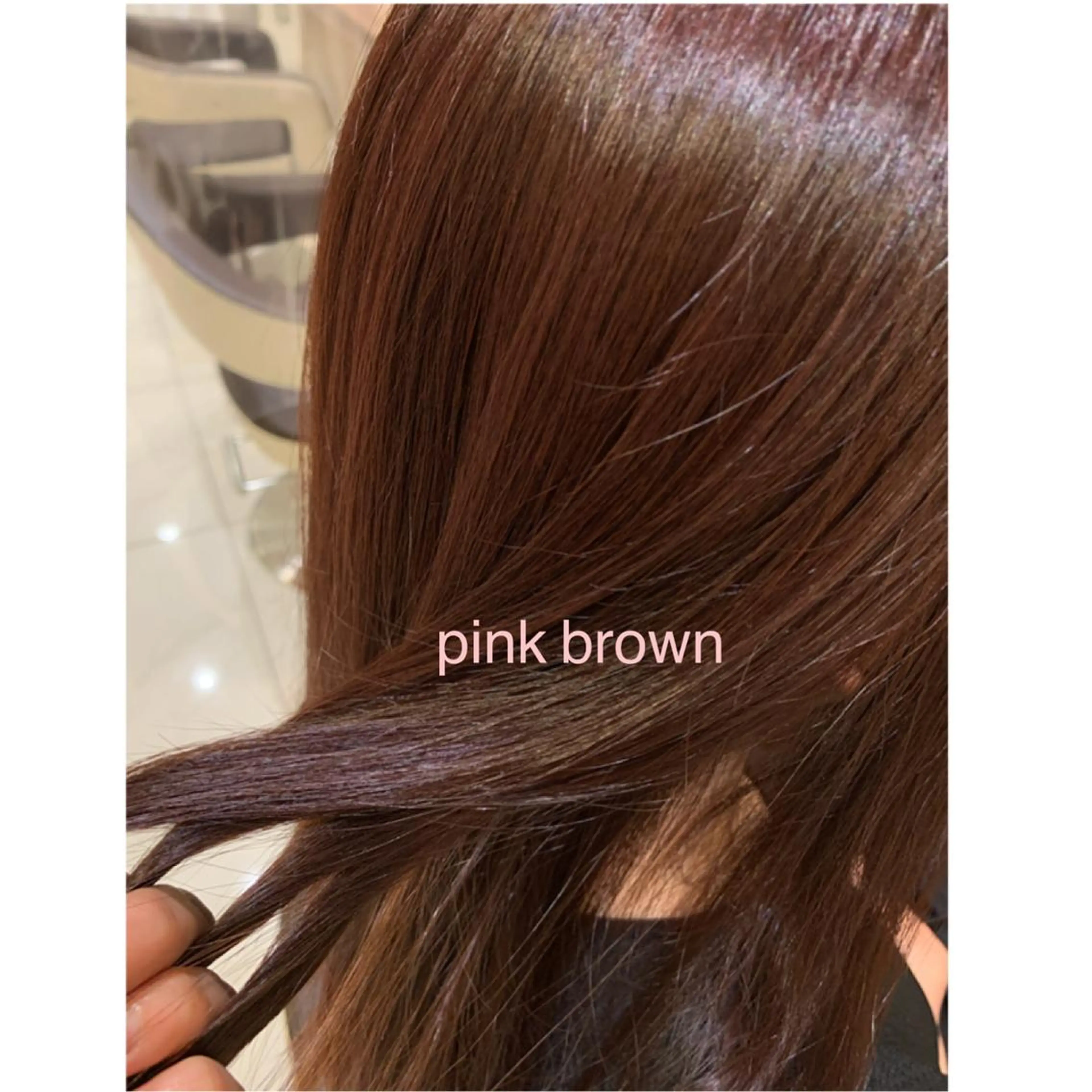 セミロング ピンクブラウン Dears 香芝店所属・関 優希のヘアスタイル