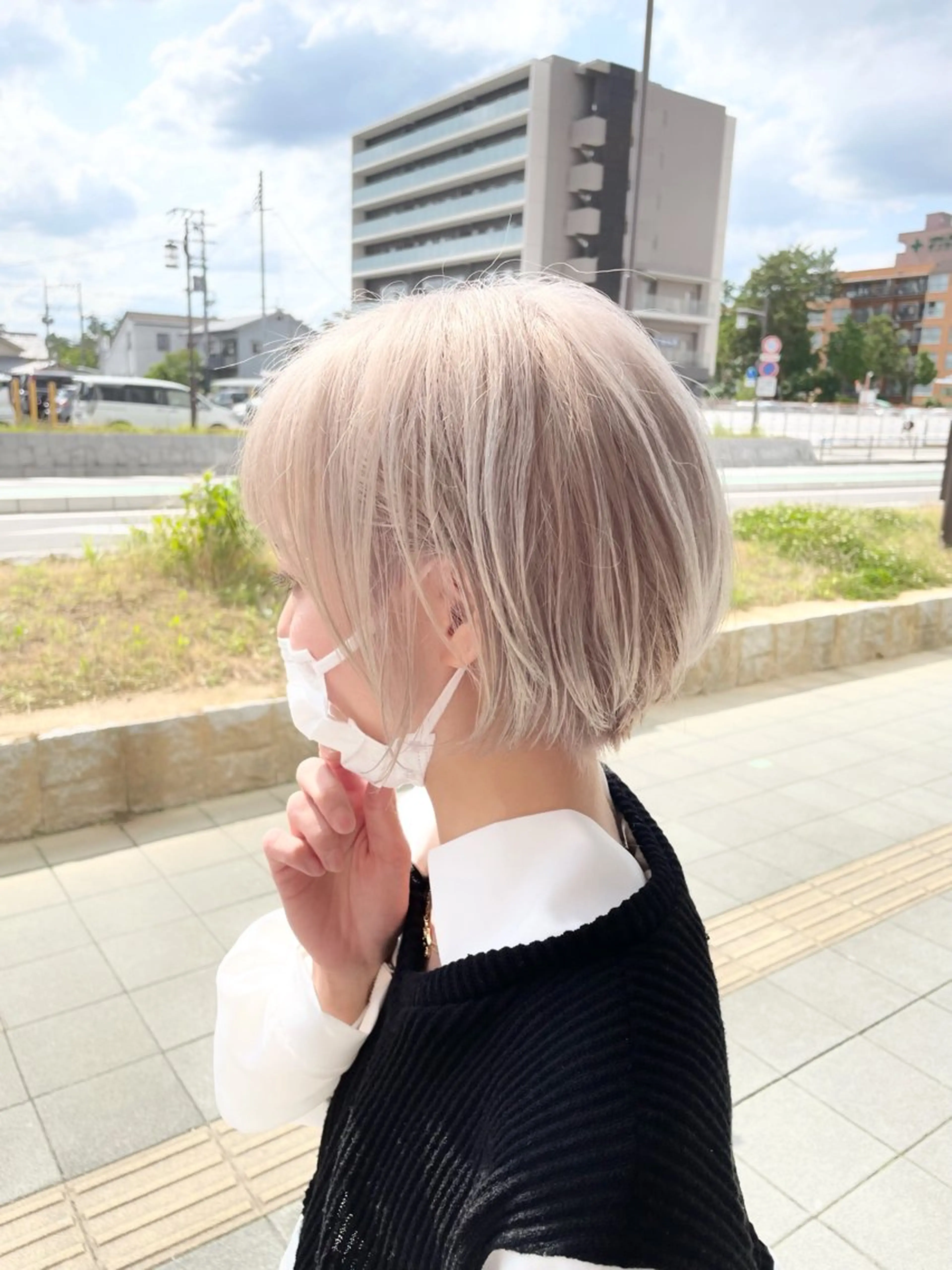 ショート カラー 似合わせスタイル 岡田勇哉のヘアスタイル