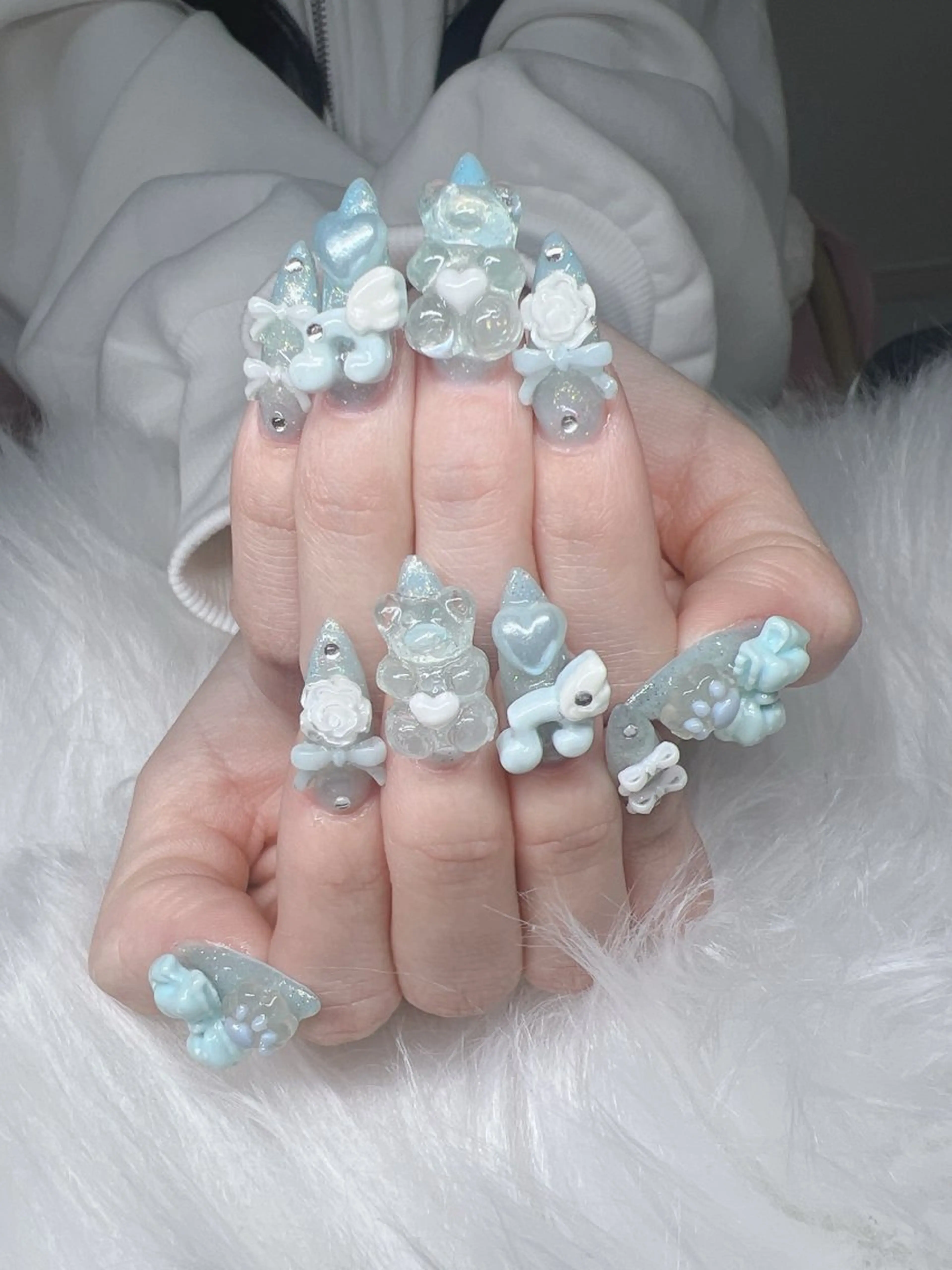 ネイル ハンドネイル Lee Nails チップ長さだし専門店のネイルデザイン