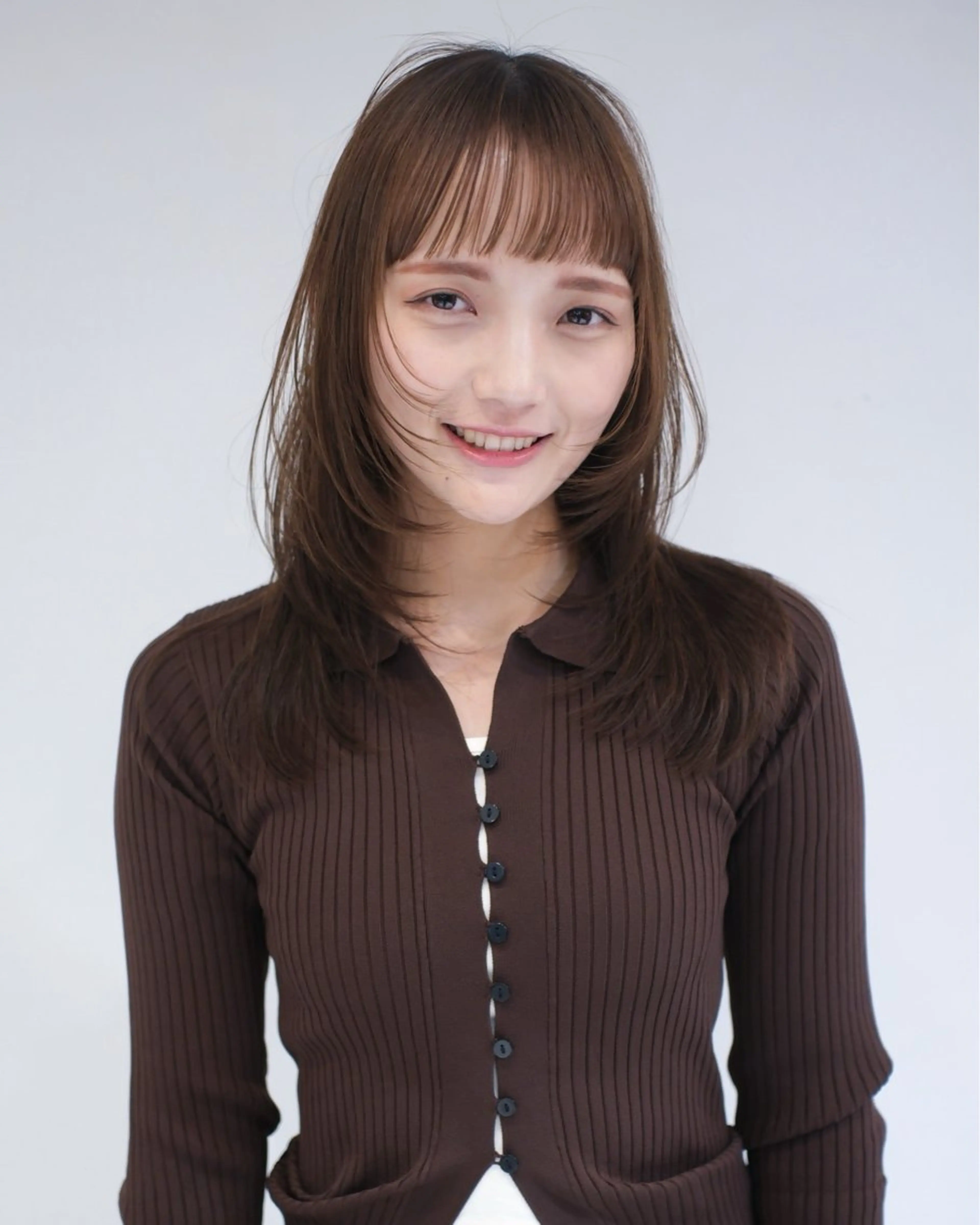 セミロング カラー カット ヘアカラー トリートメント ill/ダブルカラー 髪質改善/小島のヘアスタイル