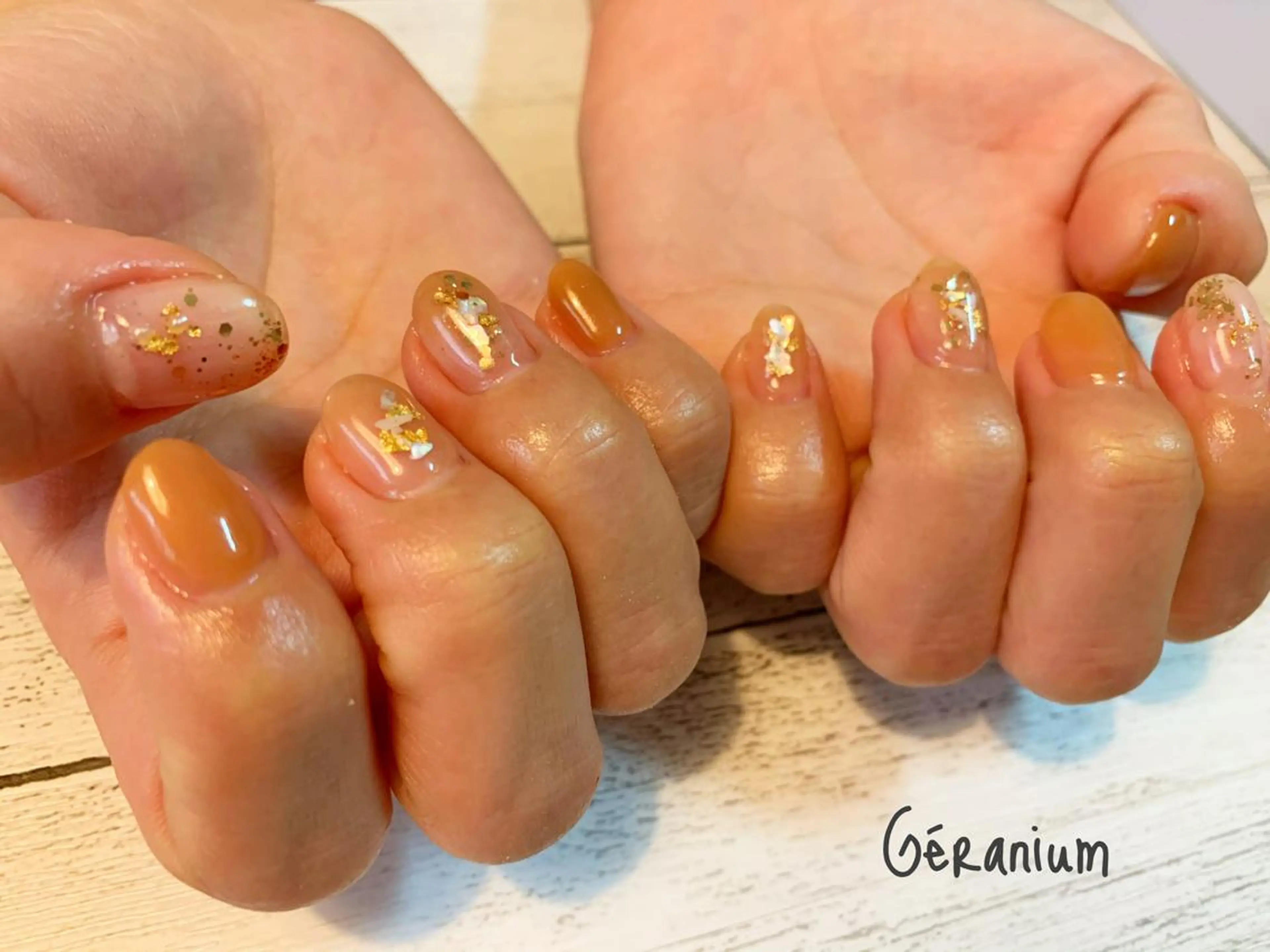 ネイル ハンドネイル フットネイル GéRanium Harukaのネイルデザイン