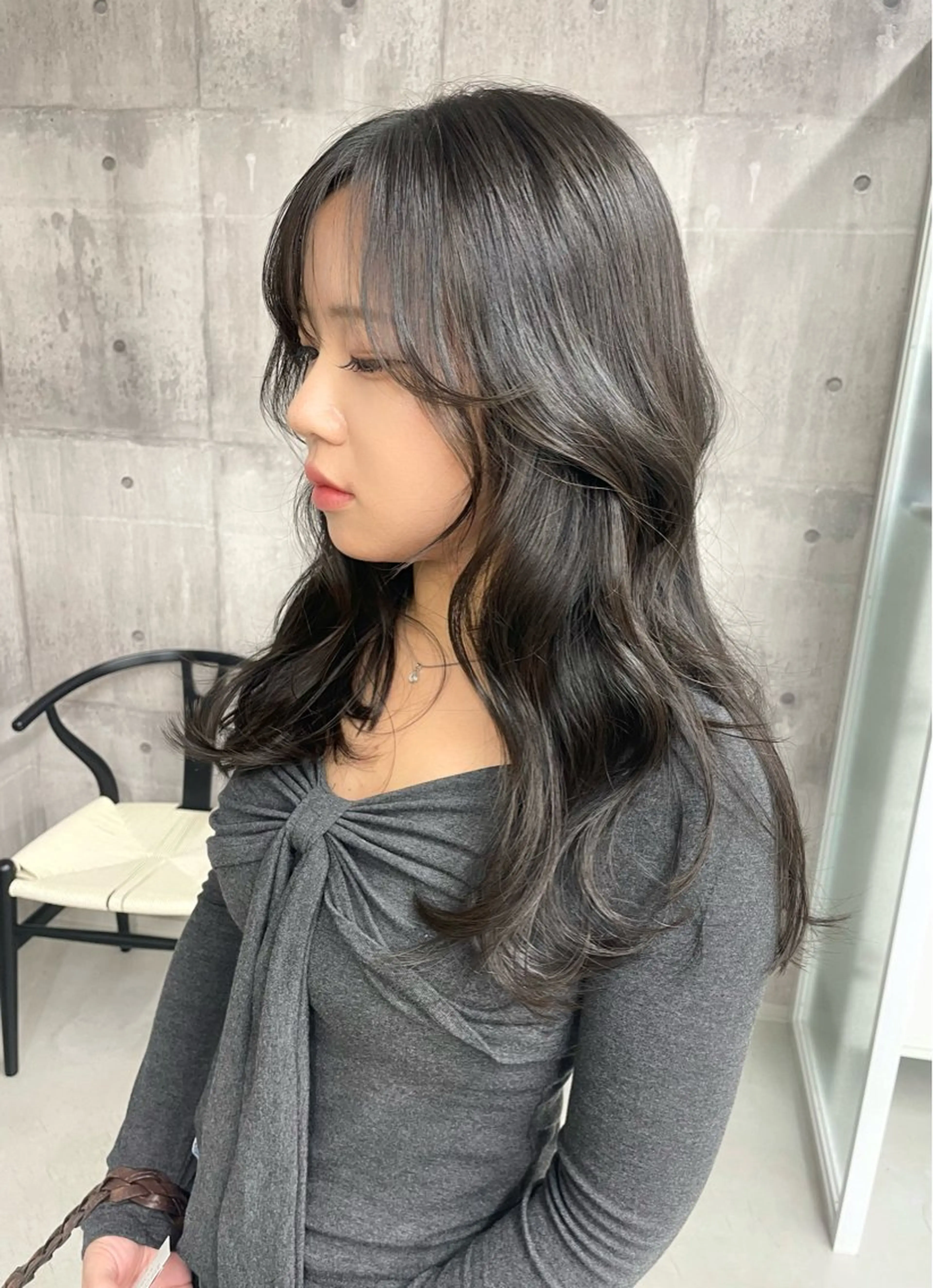 ロング レイヤーカット カット 錦 茉李 @lm.mari03のヘアスタイル