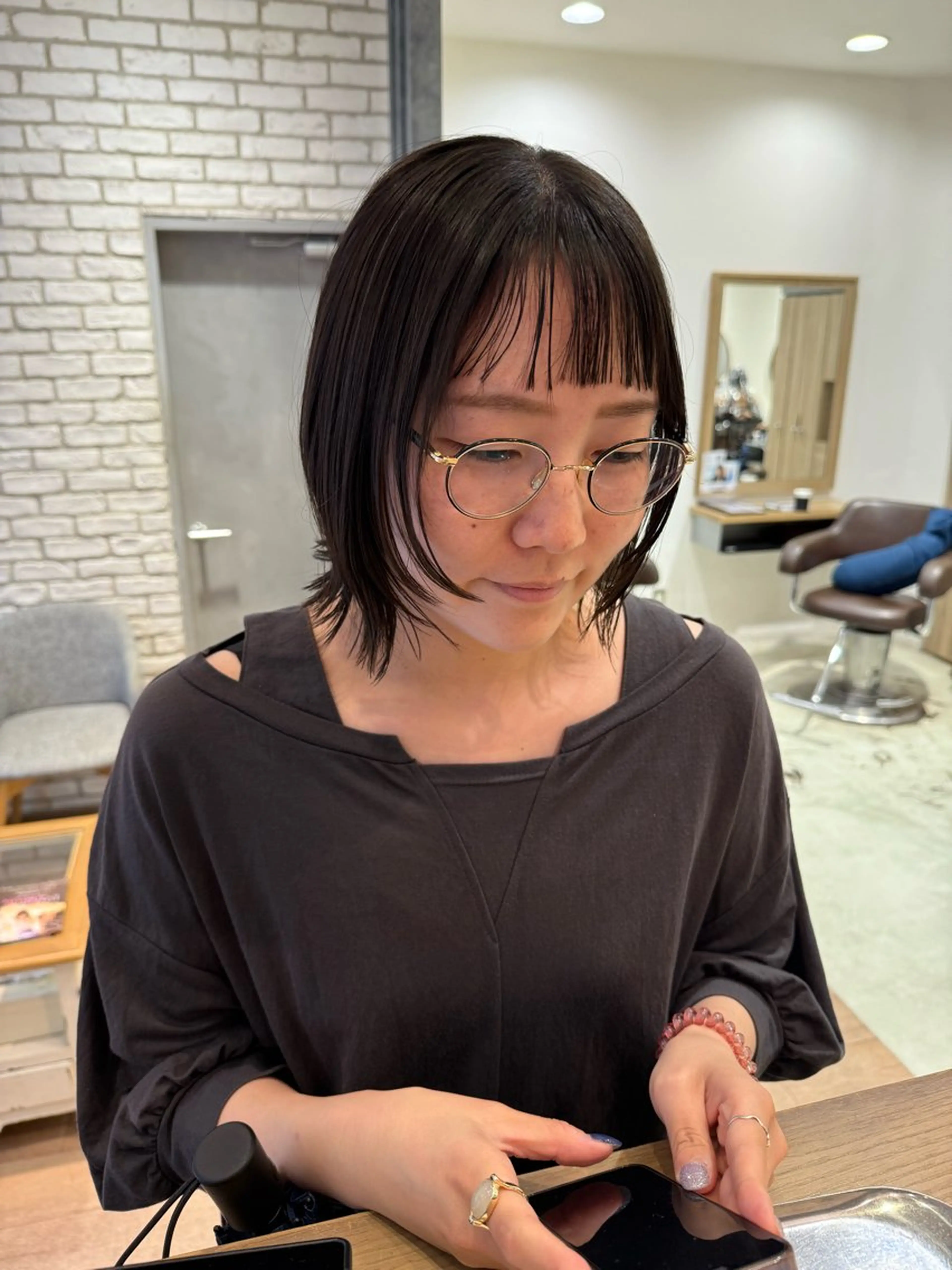 ショート カット ヘアカラー トリートメント 🩰 柔らかいカラー tomomi🌛のヘアスタイル