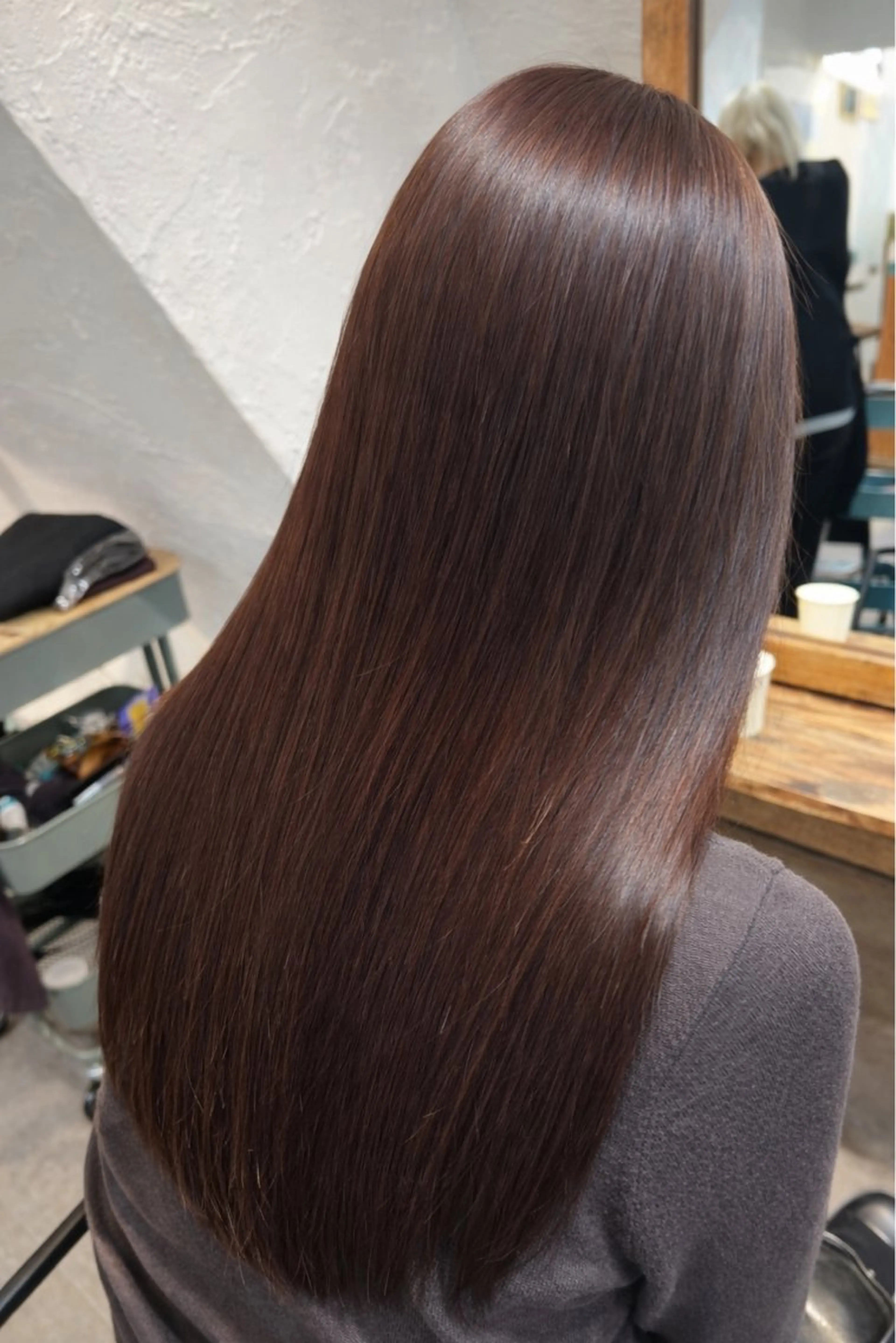 セミロング 髪質改善専門店 エイジングケアのヘアスタイル