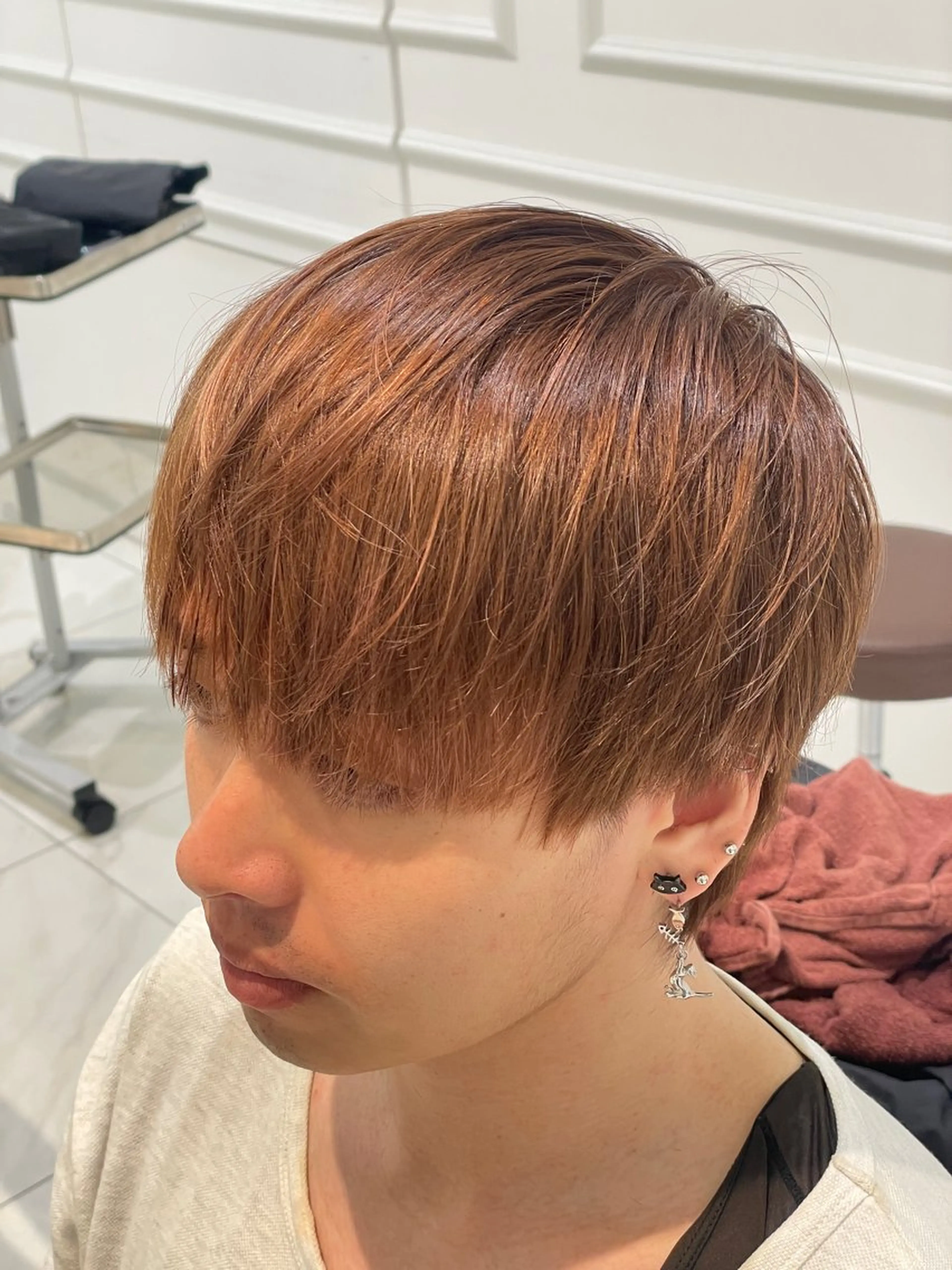 カラー メンズ カット ヘアカラー 女性モデル募集中‼️ メンズパーマ片岡優介のヘアスタイル