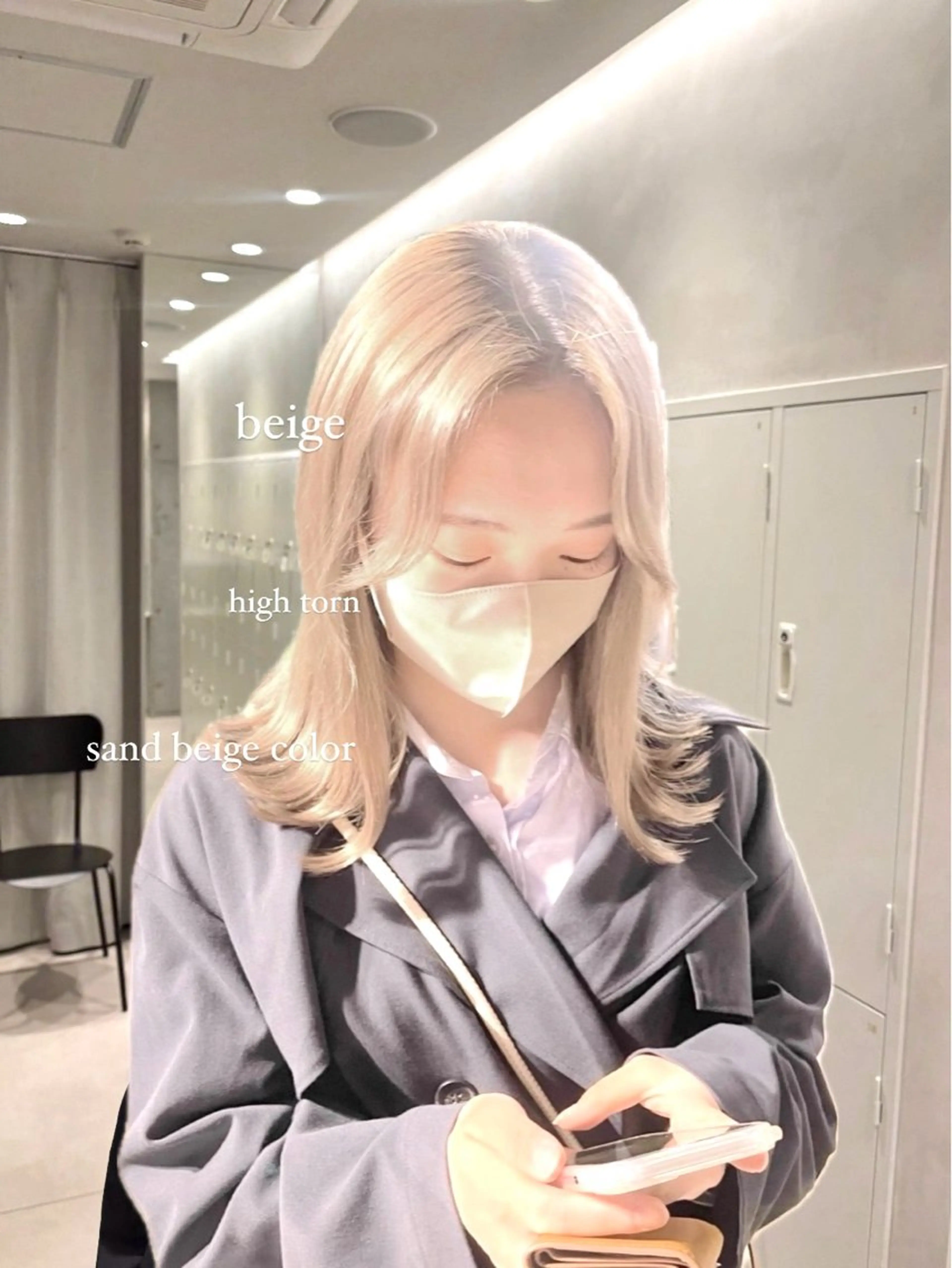 ミディアム カラー ブリーチ ハイトーンカラー ヘアカラー トリートメント ヘッドスパ ヘアセット 透明感カラー・レイヤ ー🎀amika🎀のヘアスタイル