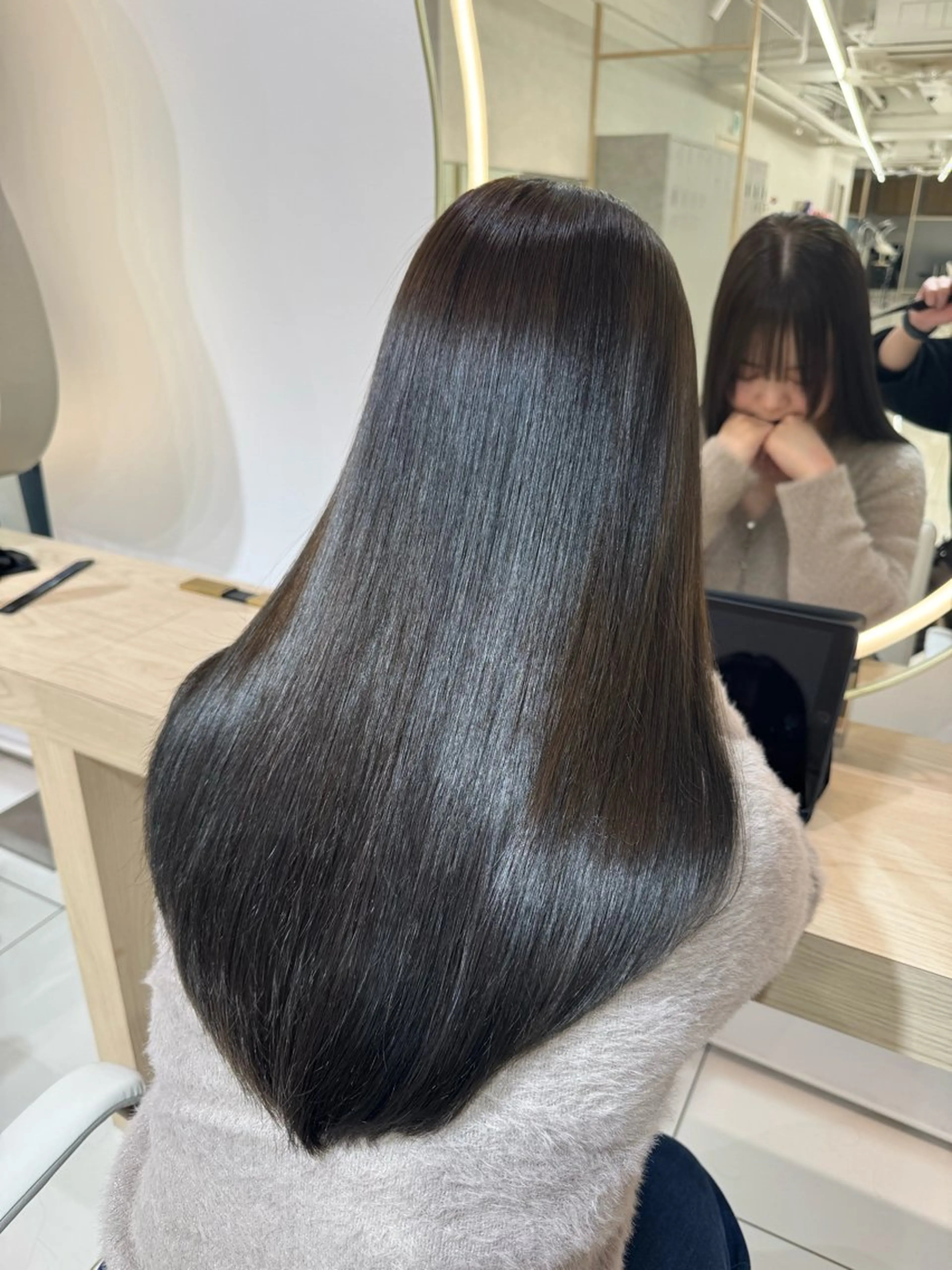 ロング カラー ヘアカラー 顔まわりカット/ カラー/西野和裕のヘアスタイル