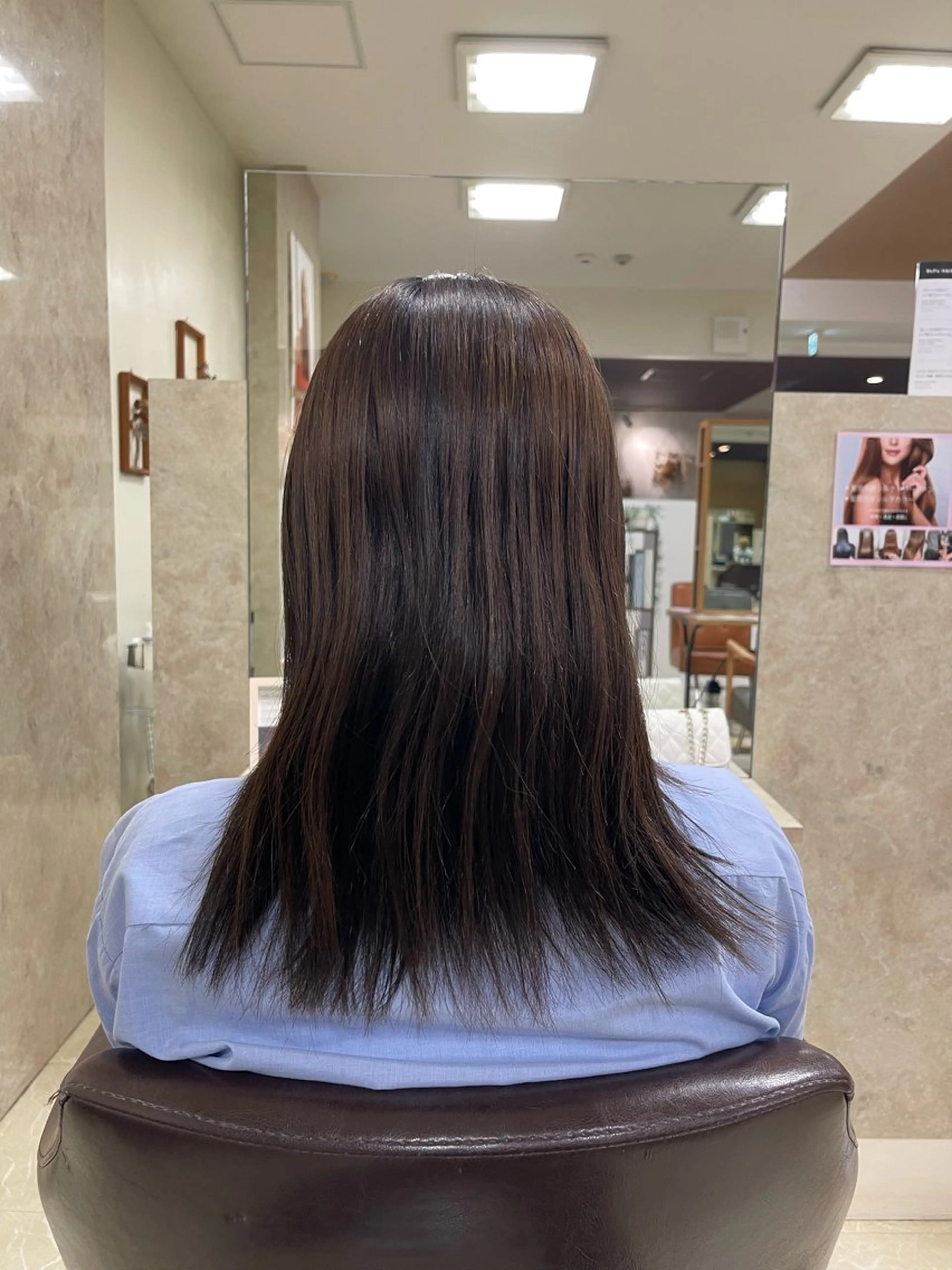 セミロング 髪質改善 縮毛矯正 CARE SHINSAIBASHI所属・縮毛・酸性ストレート 特化のヘアスタイル