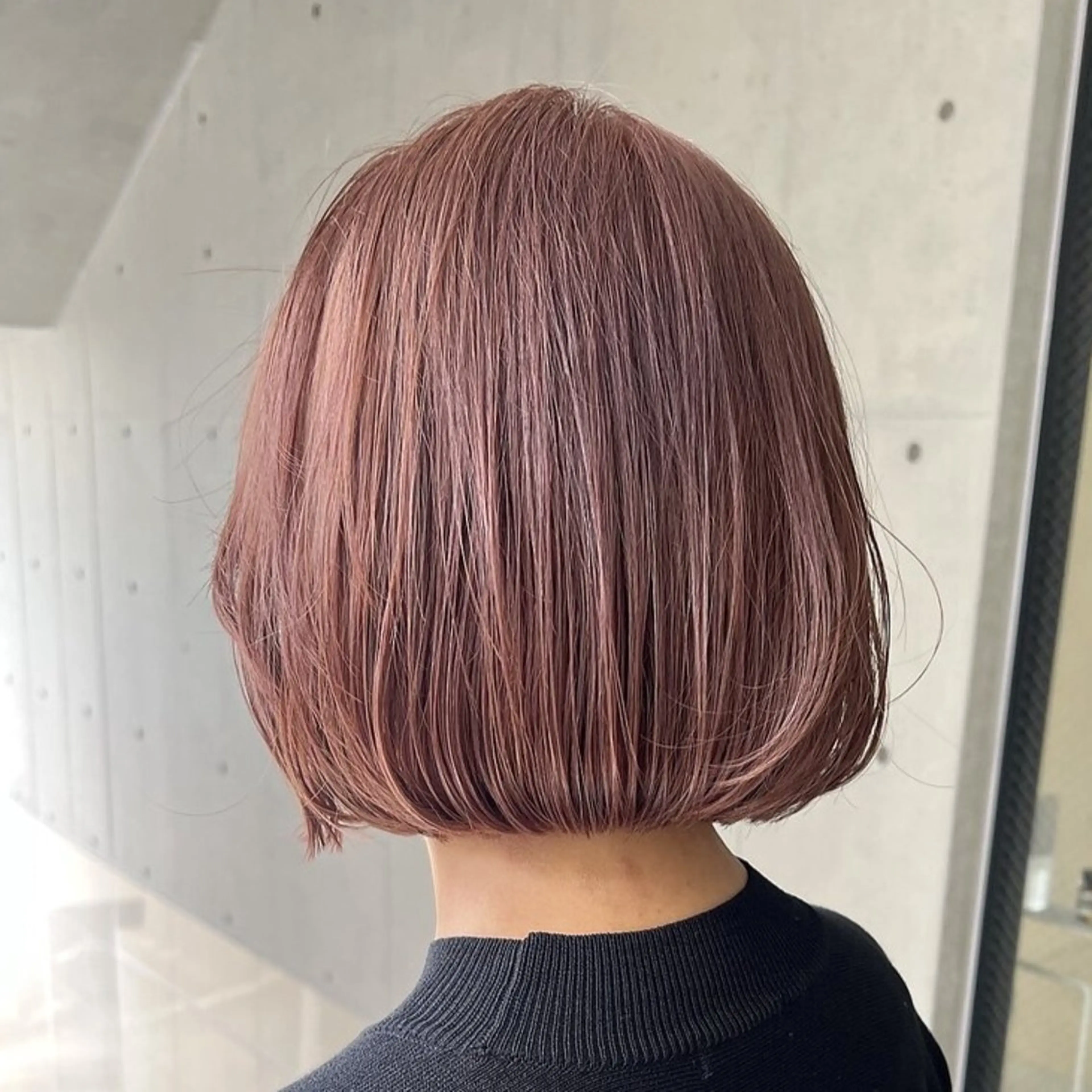 ショート カラー ベージュカラー ブリーチ ピンクカラー ピンクベージュ ボブ 💖ブリーチ/暖色 𝐘𝐮𝐢💖のヘアスタイル