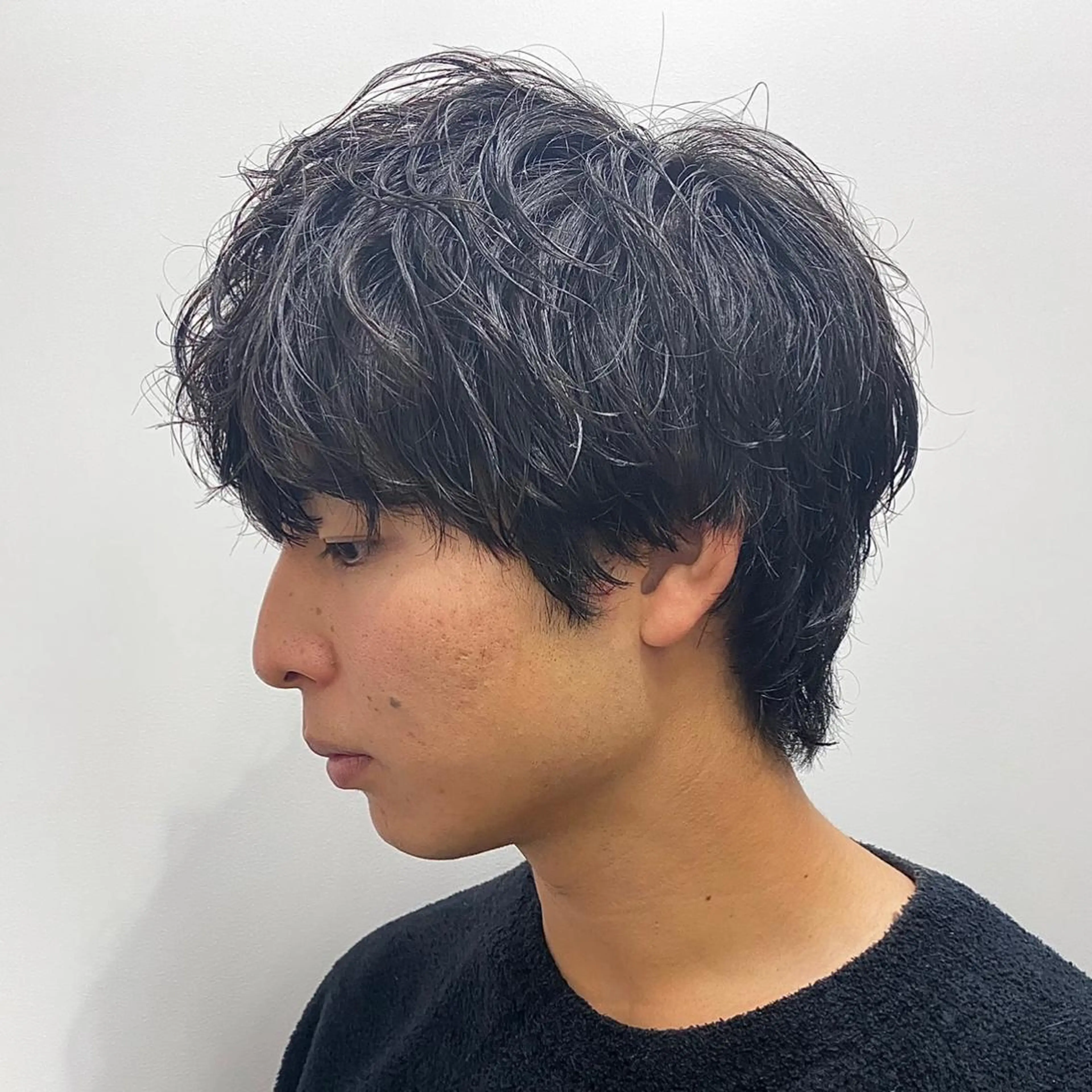 メンズ センターパート フェードカット マッシュ メンズパーマ メンズツイストパーマ 🔥メンズ専門美容師 🔥YOSHIのヘアスタイル