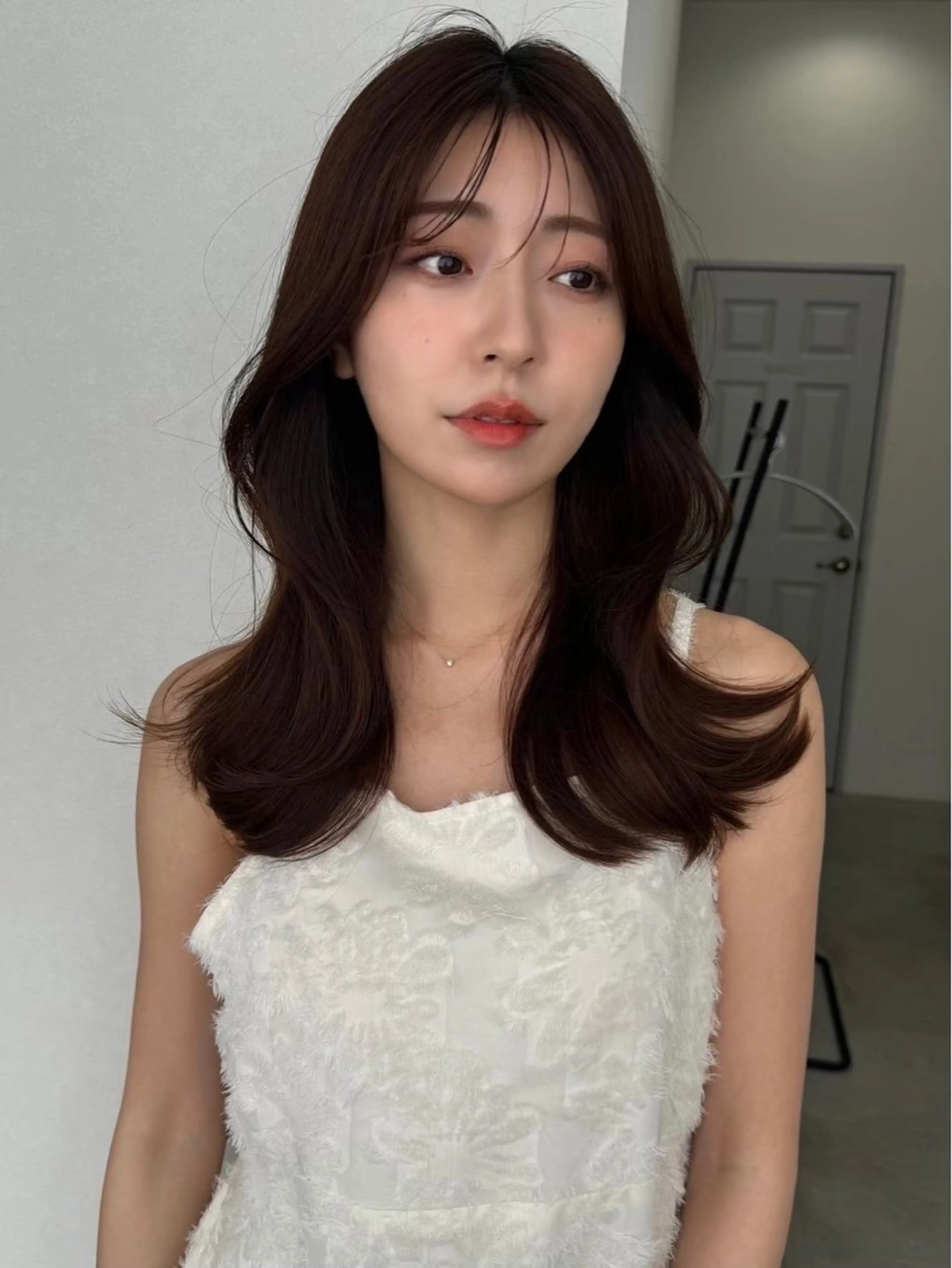 セミロング レイヤーカット カット ヘアカラー soyon心斎橋所属・♡透明感/艶カラー/ M a I ♡のヘアスタイル