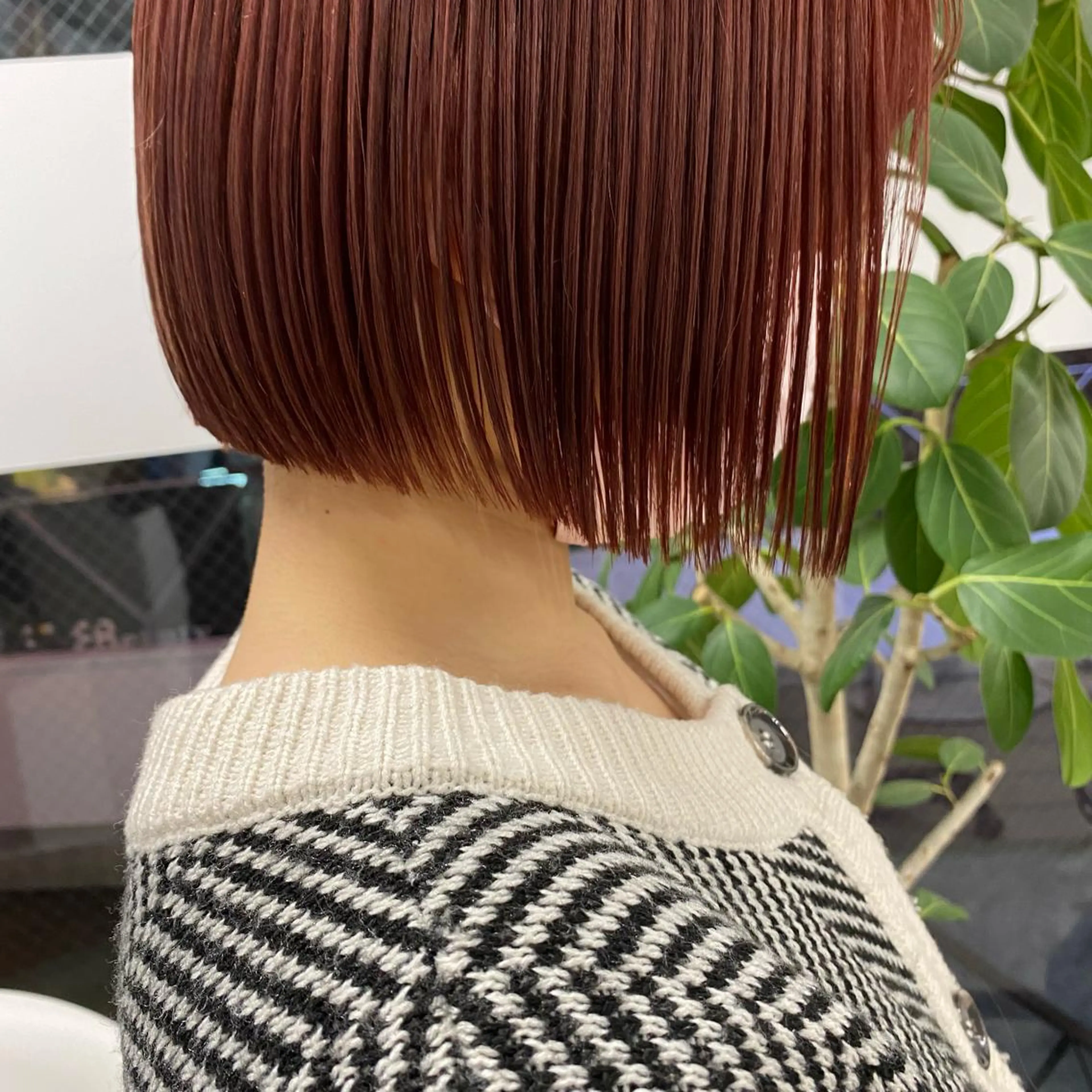 ショート カラー センターパート/ 暖色カラーayuのヘアスタイル