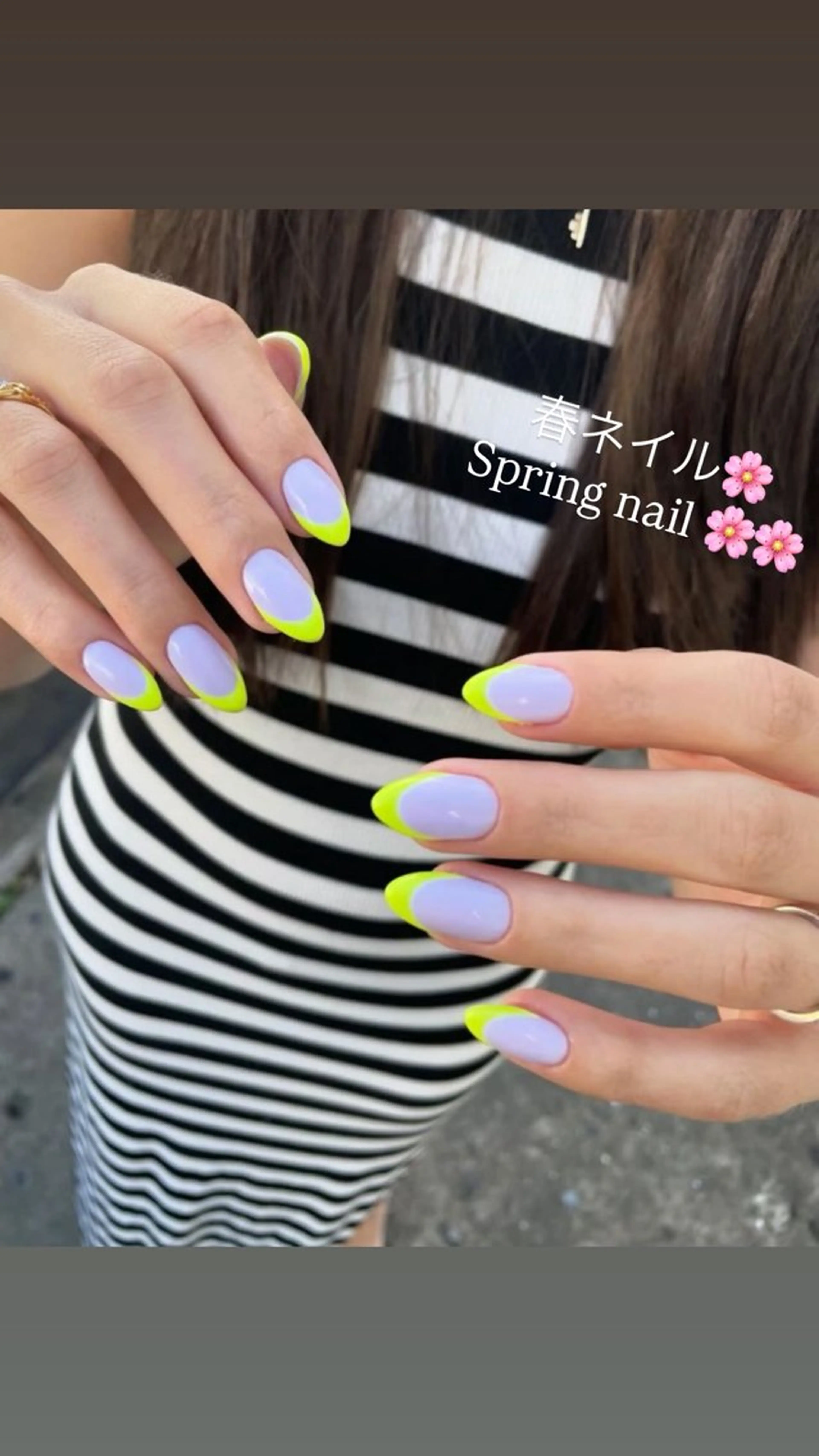 🆕☘️💛お任せ春ネイル☘️🆕💛チップ長さだし込✳︎3月9日​〜​🌸🪾の写真