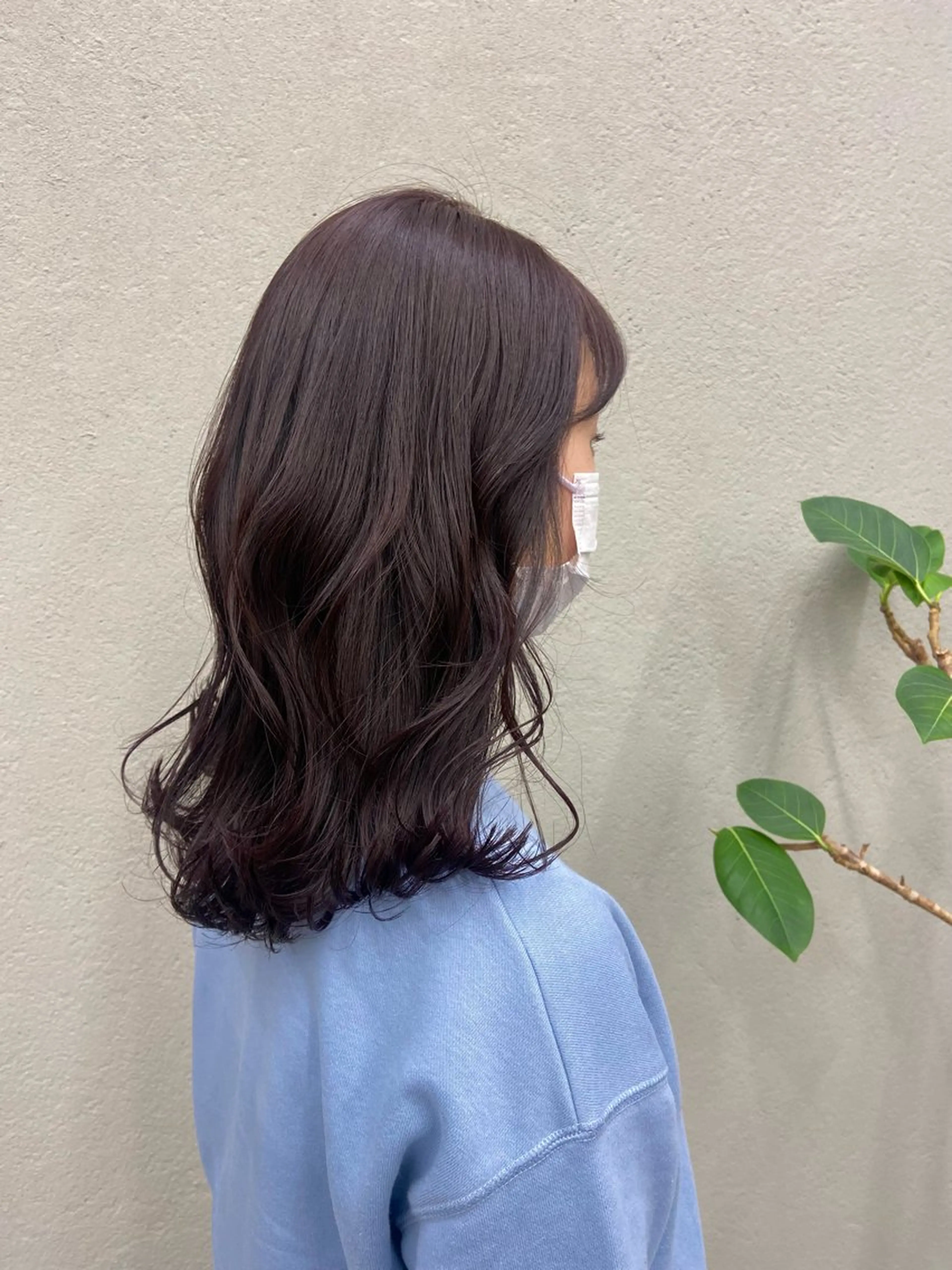 セミロング カラー ヘアカラー トリートメント 高松 沙耶のヘアスタイル