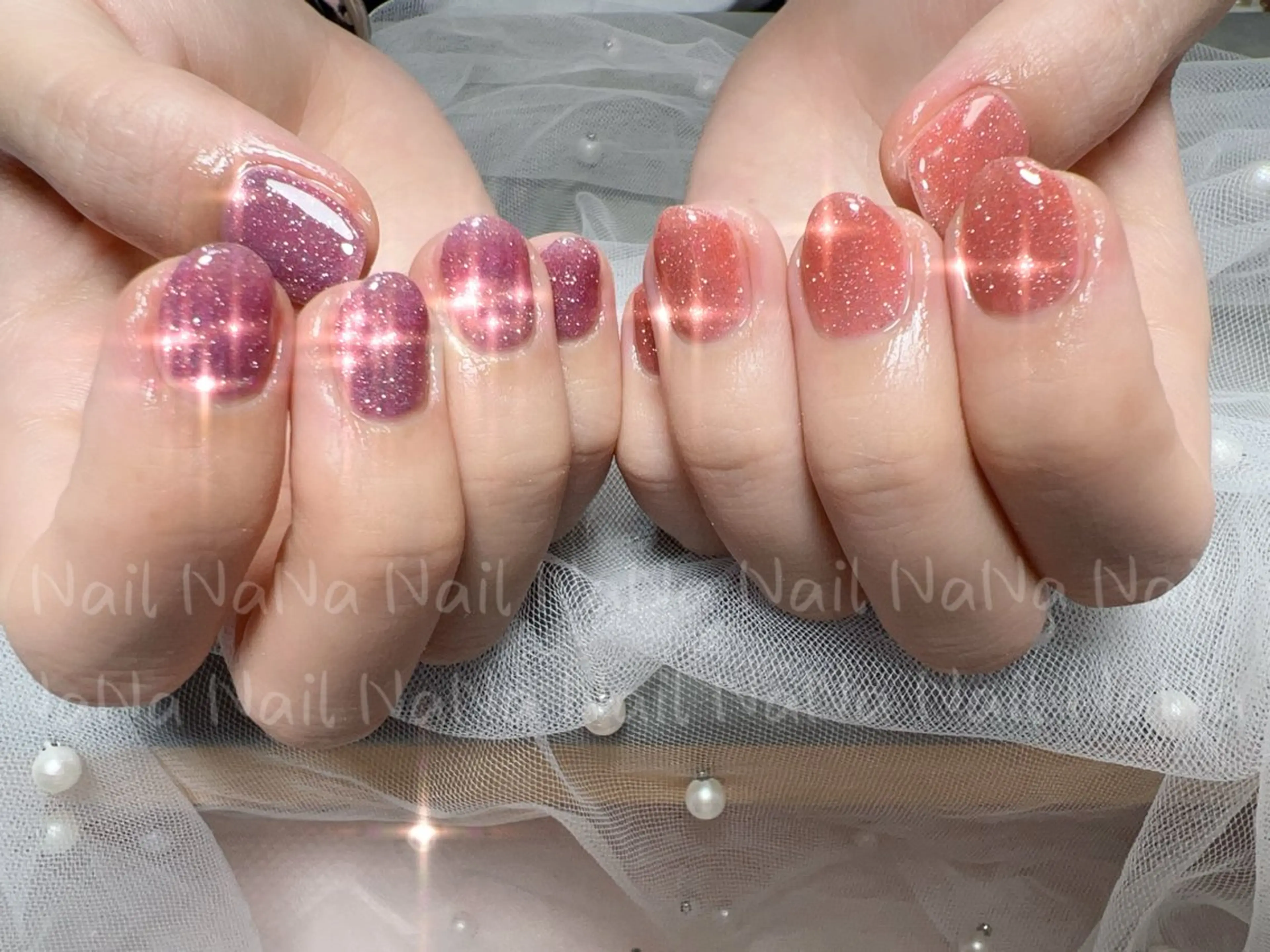 ネイル フラッシュネイル ラメ(グリッター) ハンドネイル Nail NaNaのネイルデザイン