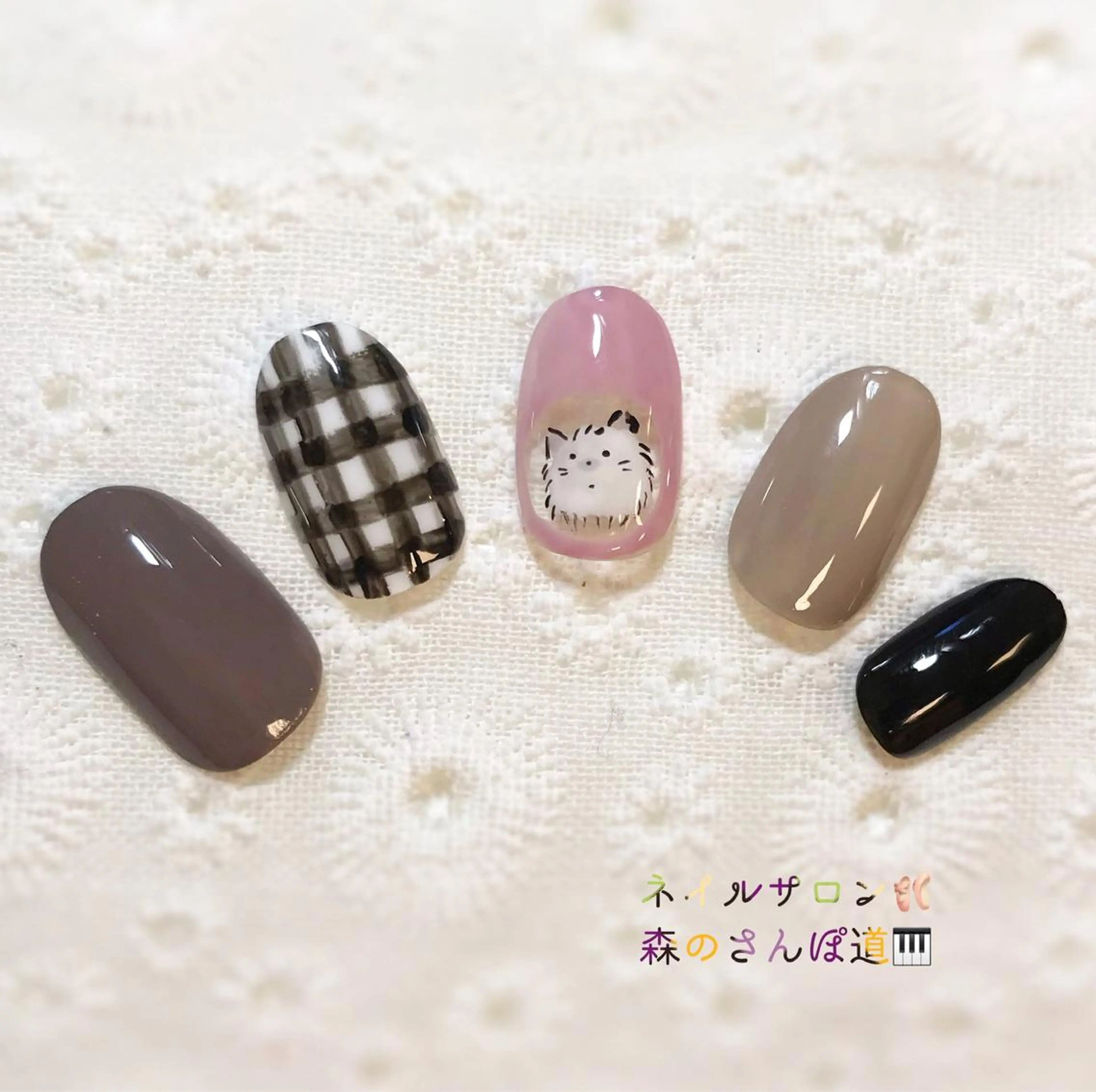 ネイル ハンドネイル 森のさんぽ道所属・ショートネイル 森のさんぽ道のネイルデザイン