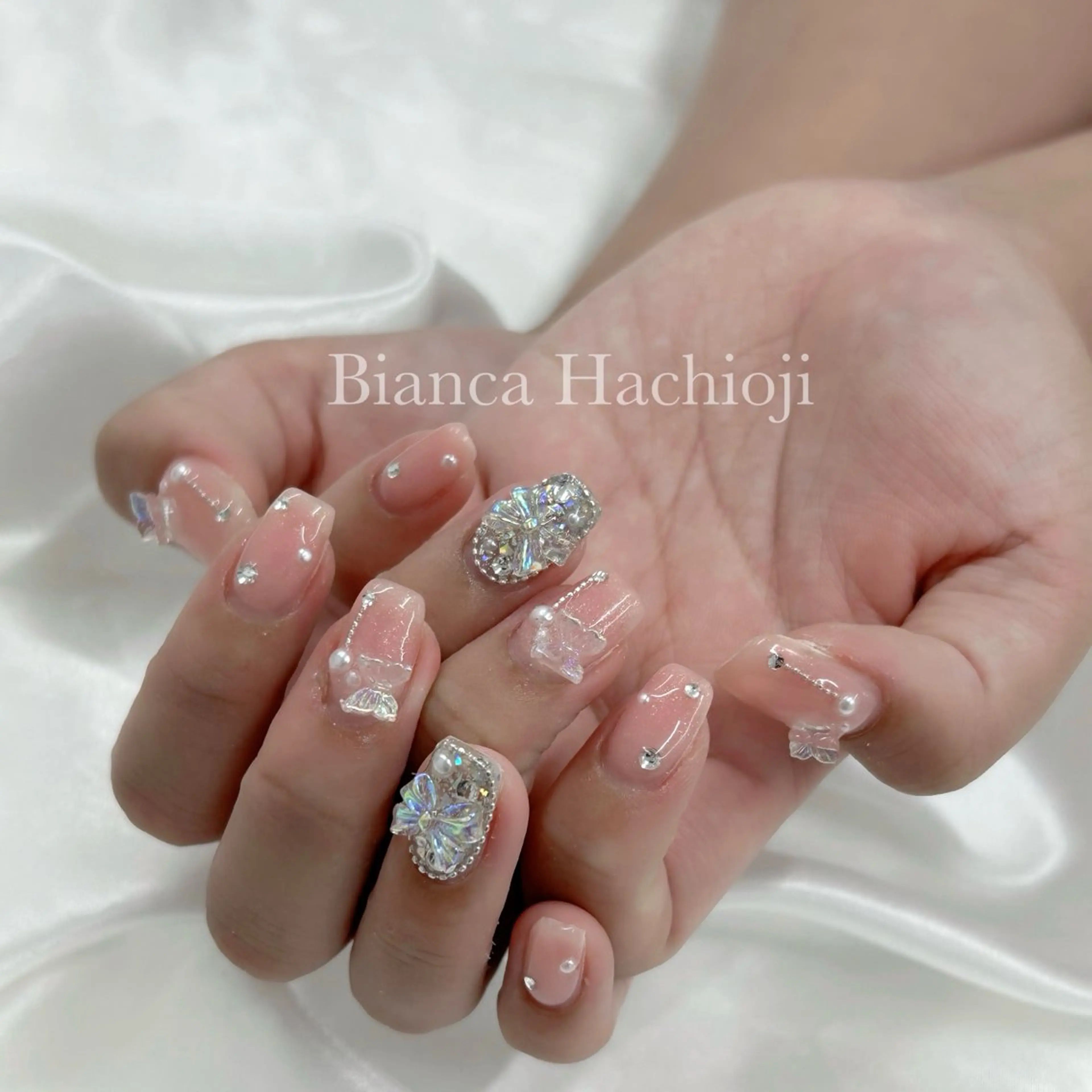 ネイル ハンドネイル 𝑌𝑈𝑈𝐾𝐴 /ワンホン/量産型のネイルデザイン