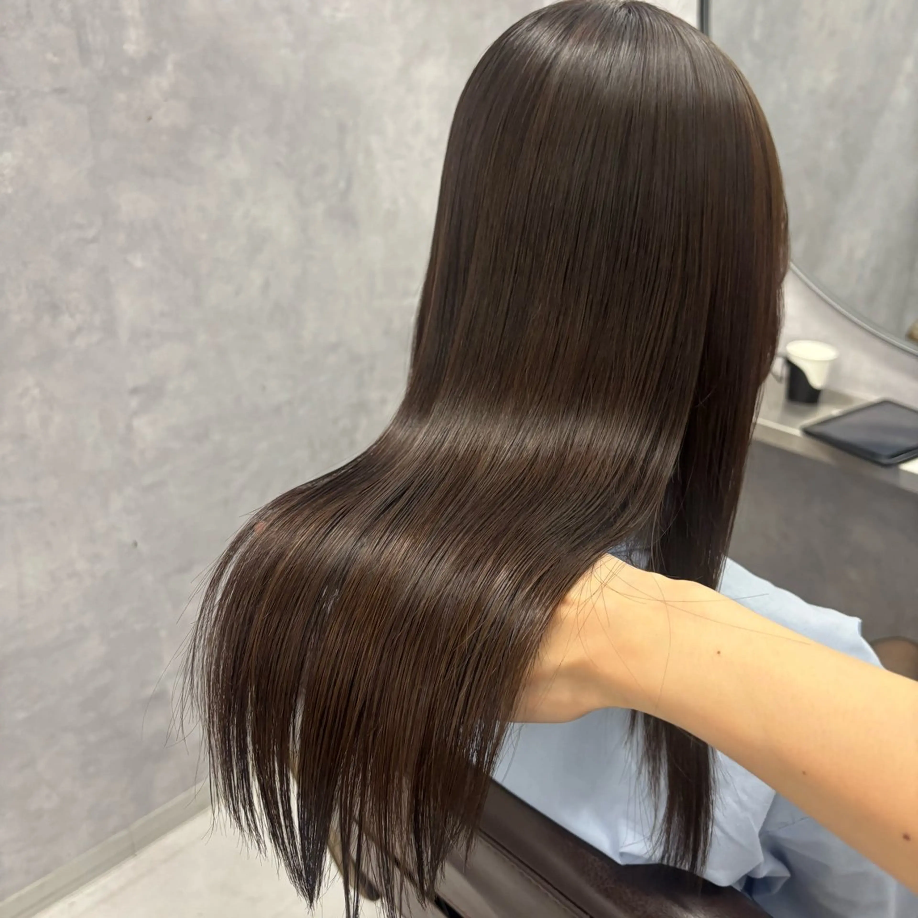 ロング カラー カット ヘアカラー トリートメント NUMBER_ ユイナのヘアスタイル