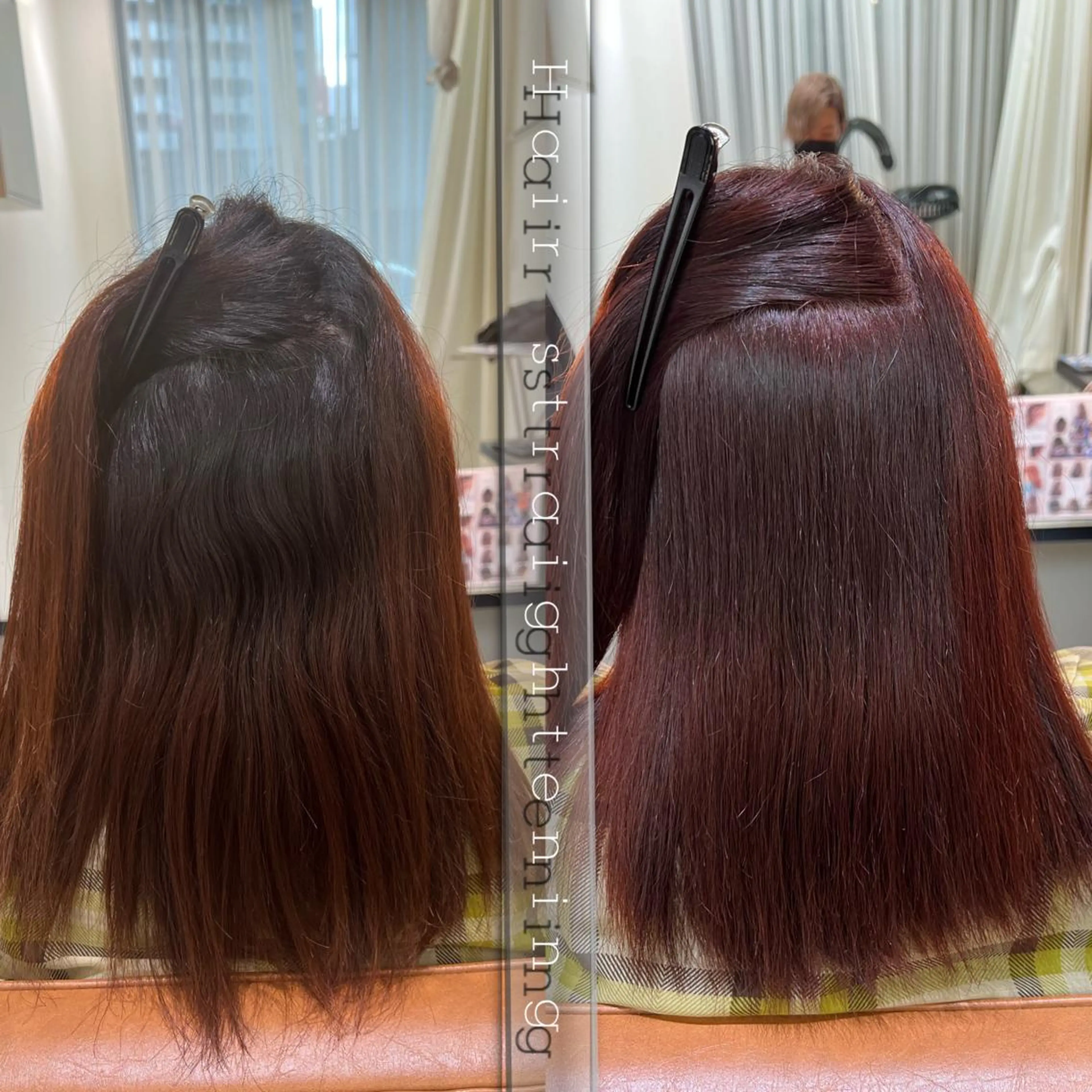 セミロング カラー 髪質改善ストレート Kantaのヘアスタイル