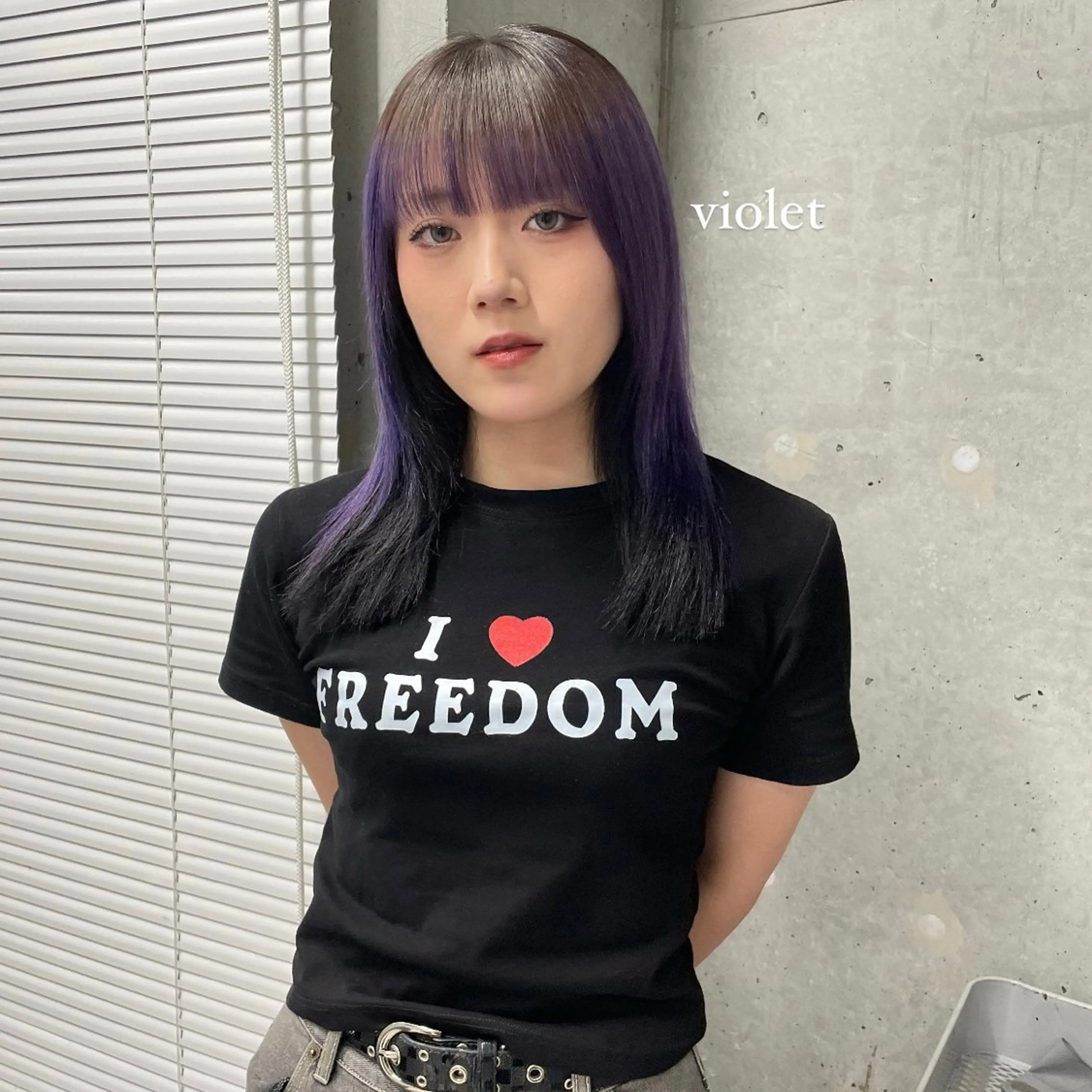 セミロング カラー ヘアカラー ハイトーン/ボブ /HBL/AYUNAのヘアスタイル