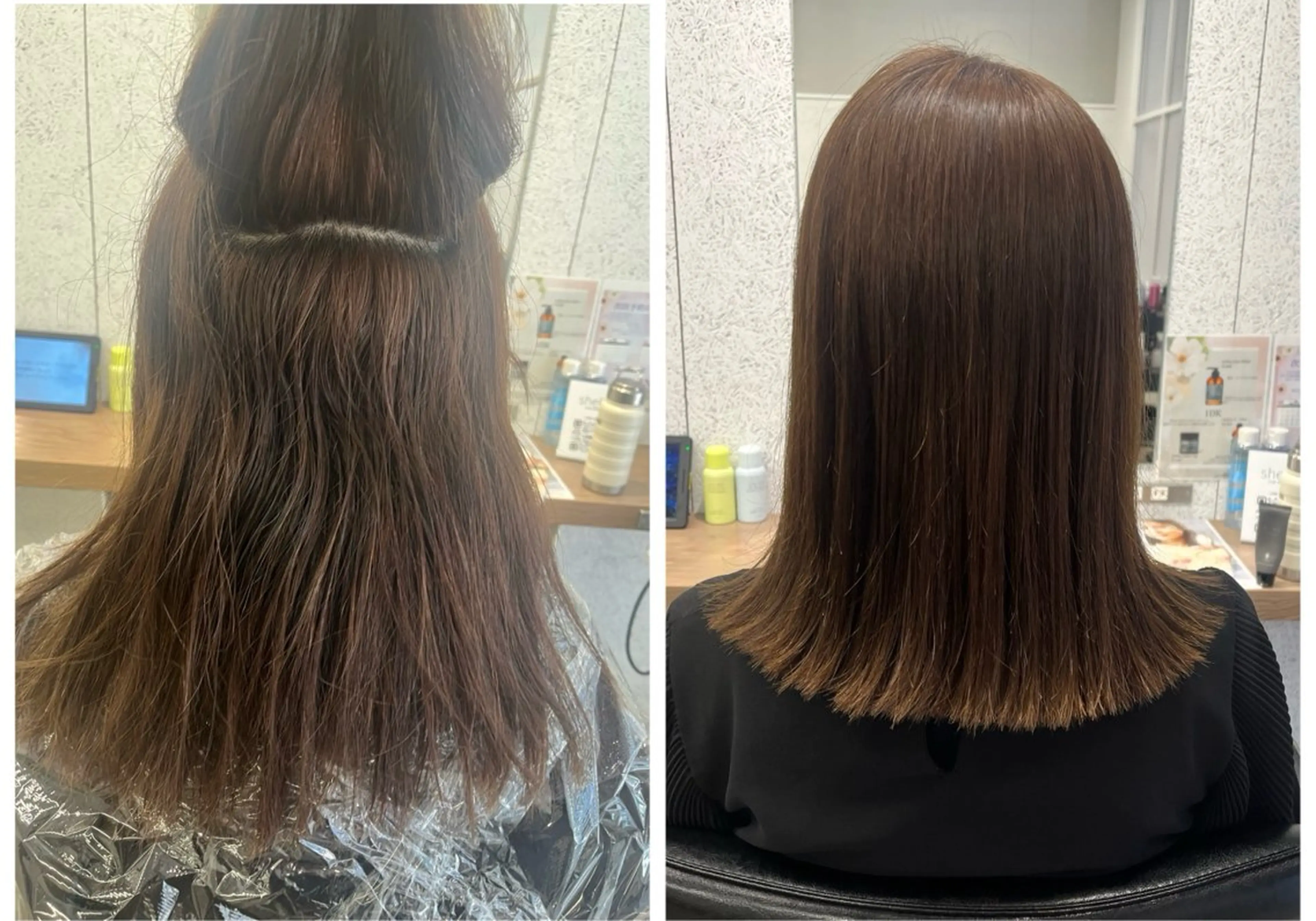 ミディアム 縮毛矯正 🍓艶髪/艶カラー ハイトーン/しんたにのヘアスタイル