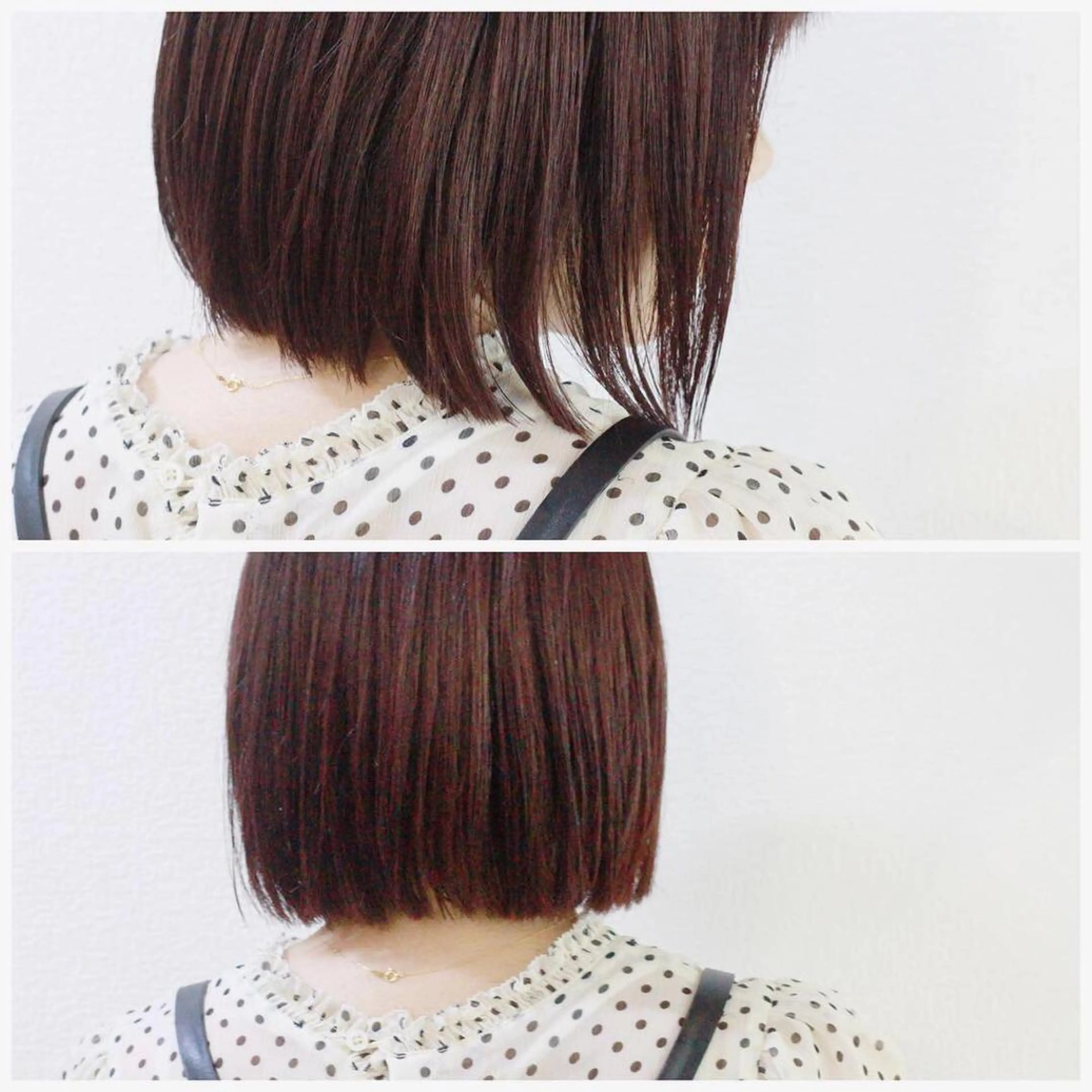 ショート カラー 切りっぱなしボブ ボブ カット ヘアカラー トリートメント Viage （ビアージュ）のヘアスタイル