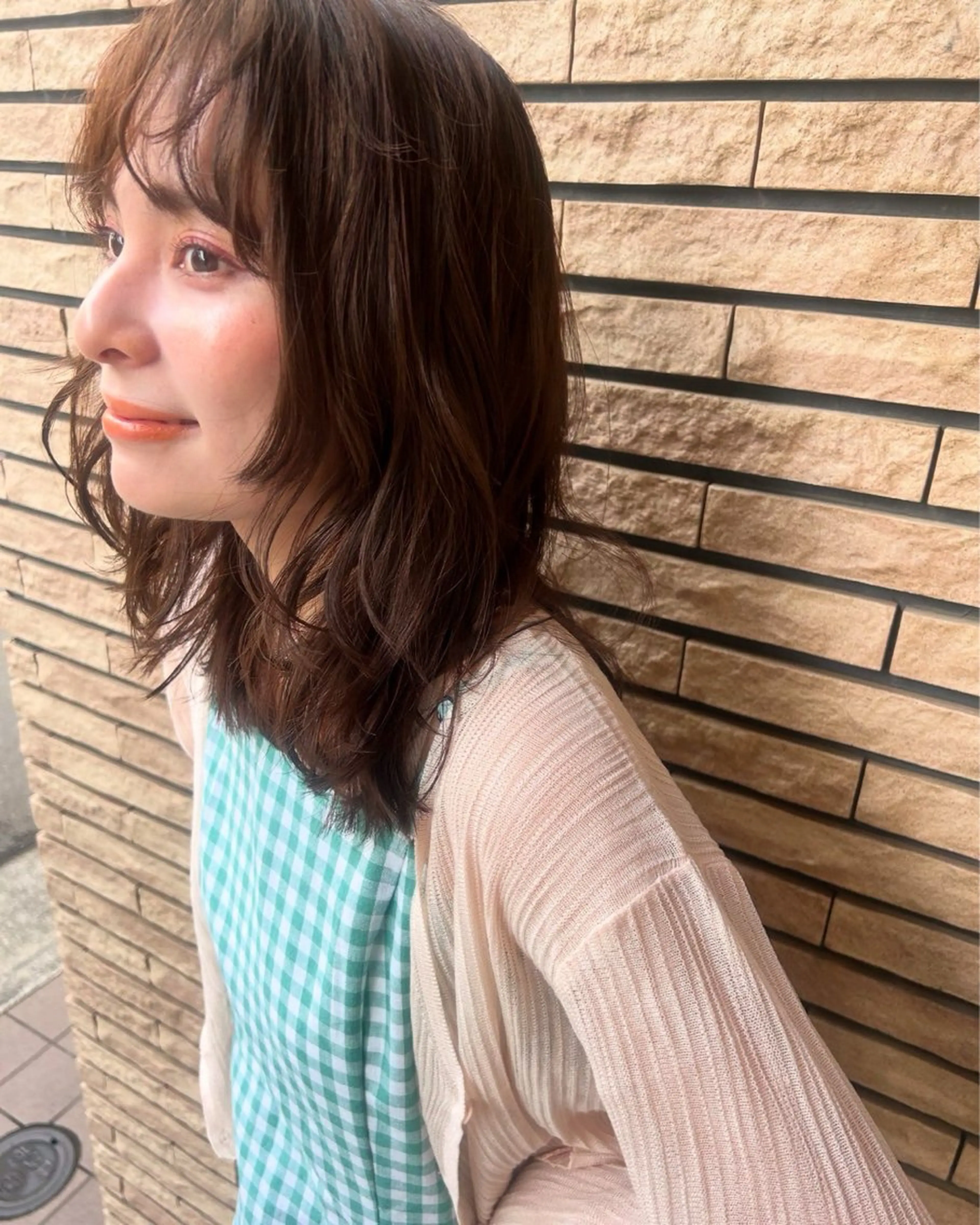 ミディアム 鈴木 凜のヘアスタイル