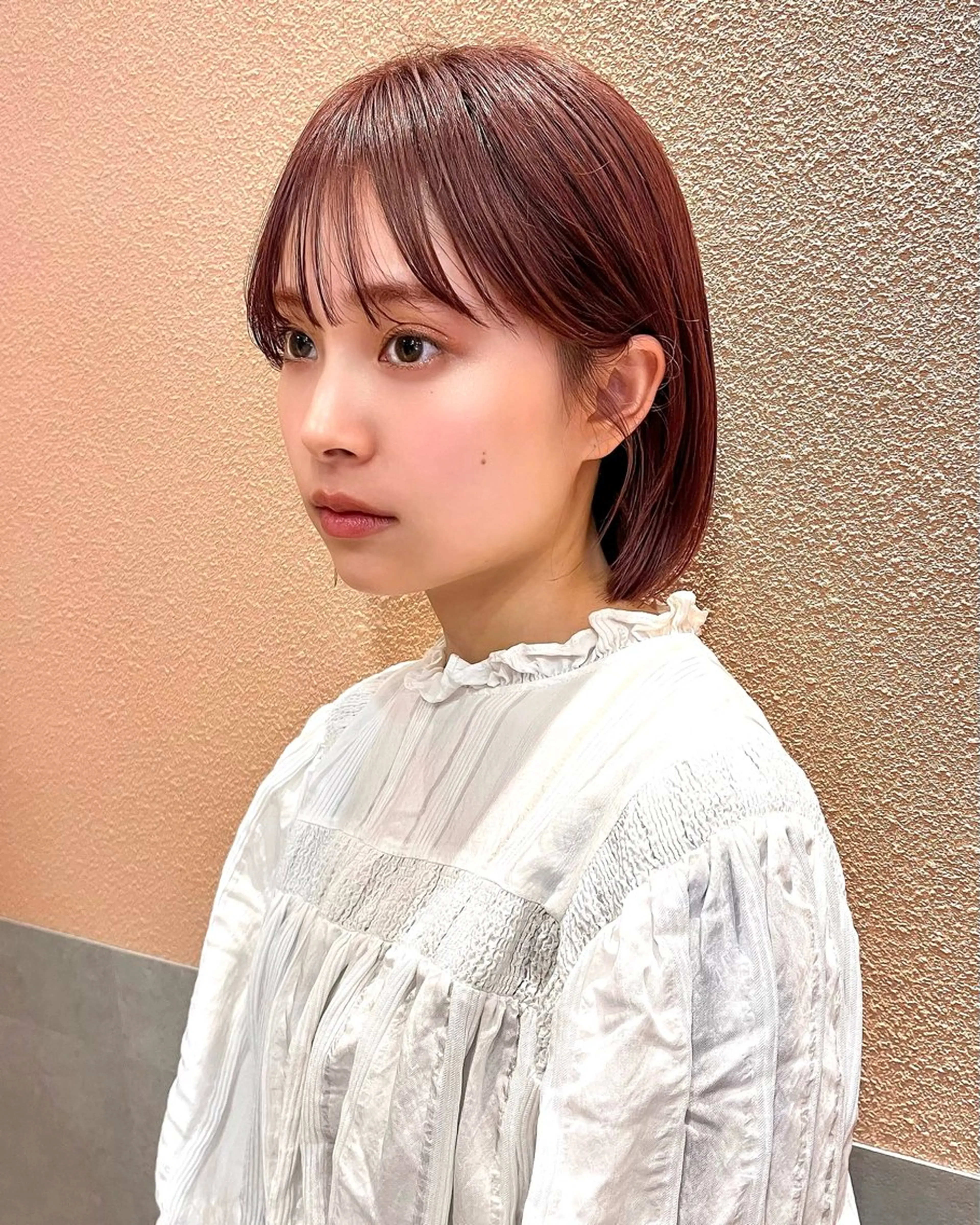 ショート カラー カット ヘアカラー トリートメント 🌱小顔ヘア/ボブ ミディアム/双葉🌱のヘアスタイル