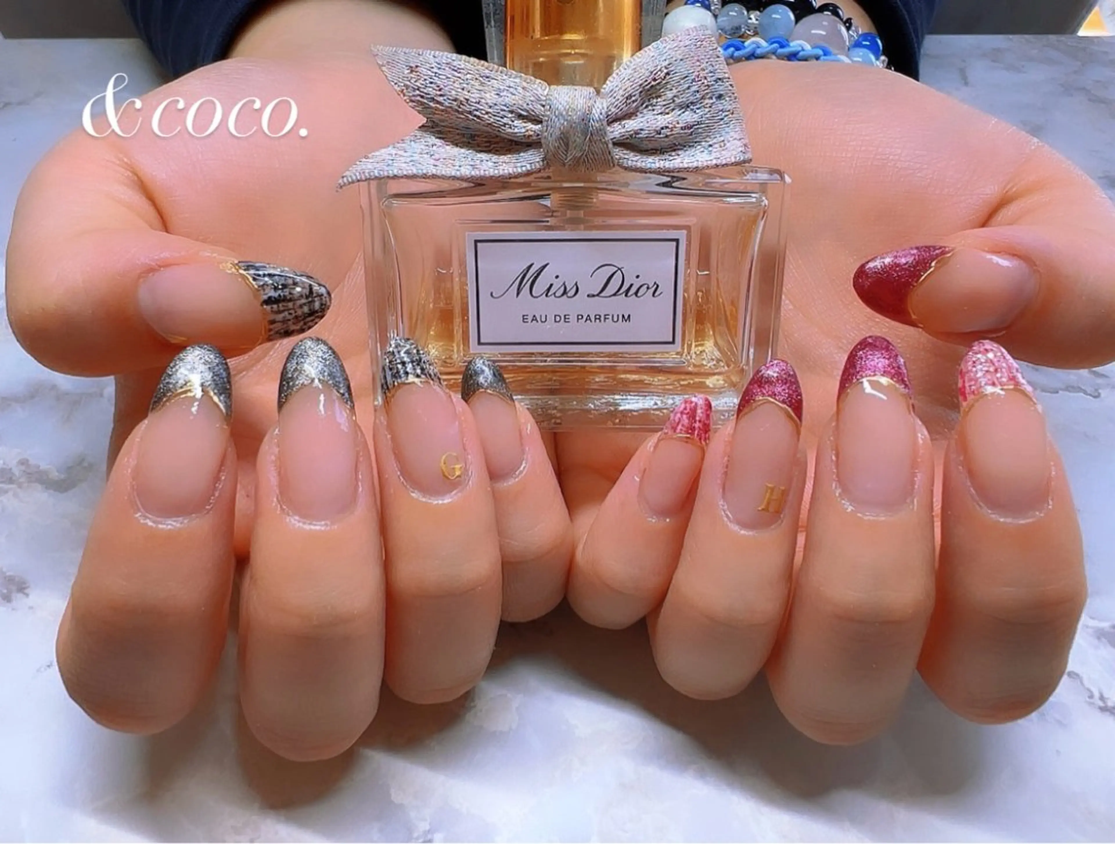 ネイル ツイードネイル ＆coco.所属・＆ coco.のネイルデザイン