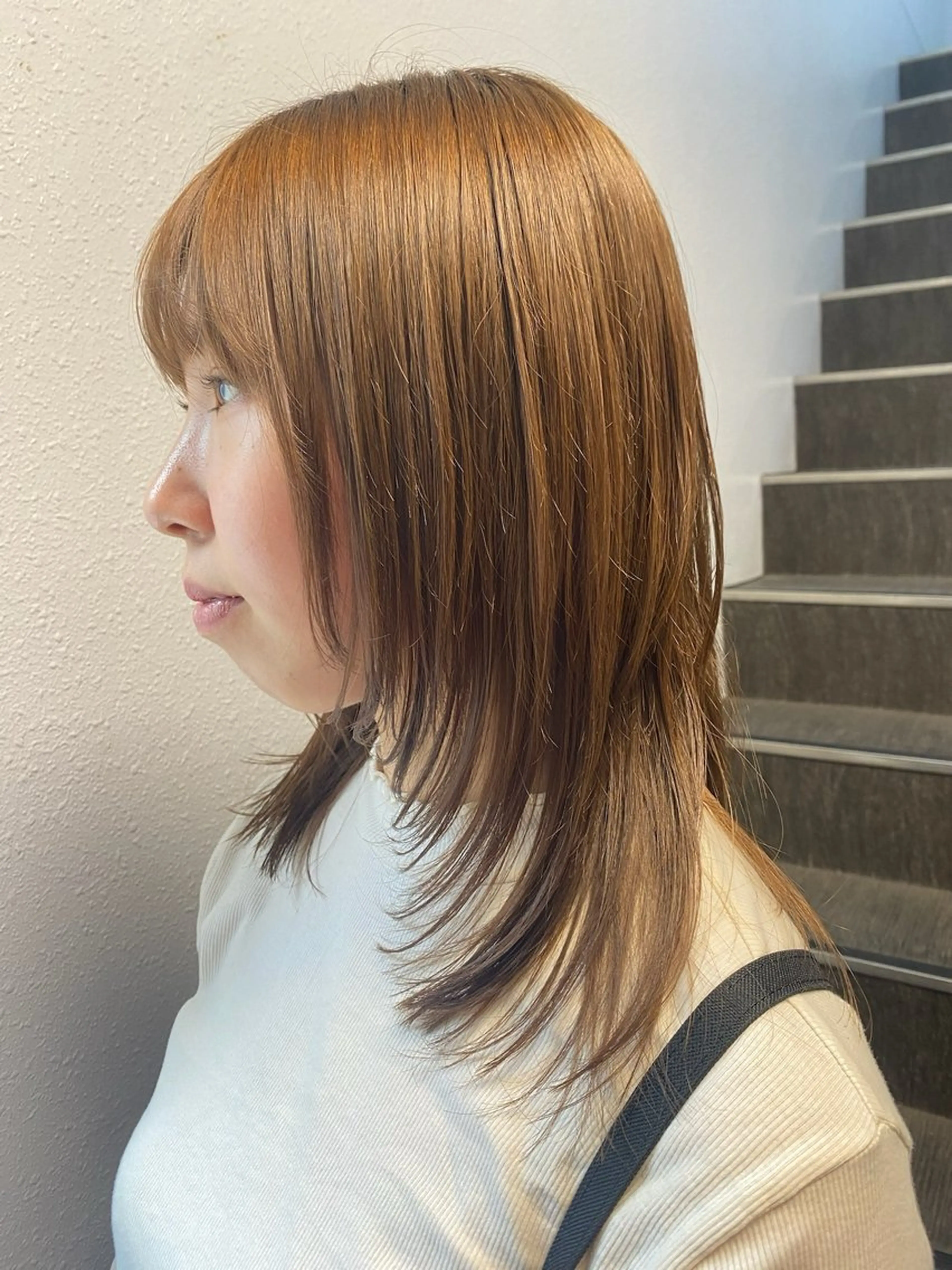 ミディアム レイヤーカット 海外風レイヤー🥥 NANAのヘアスタイル