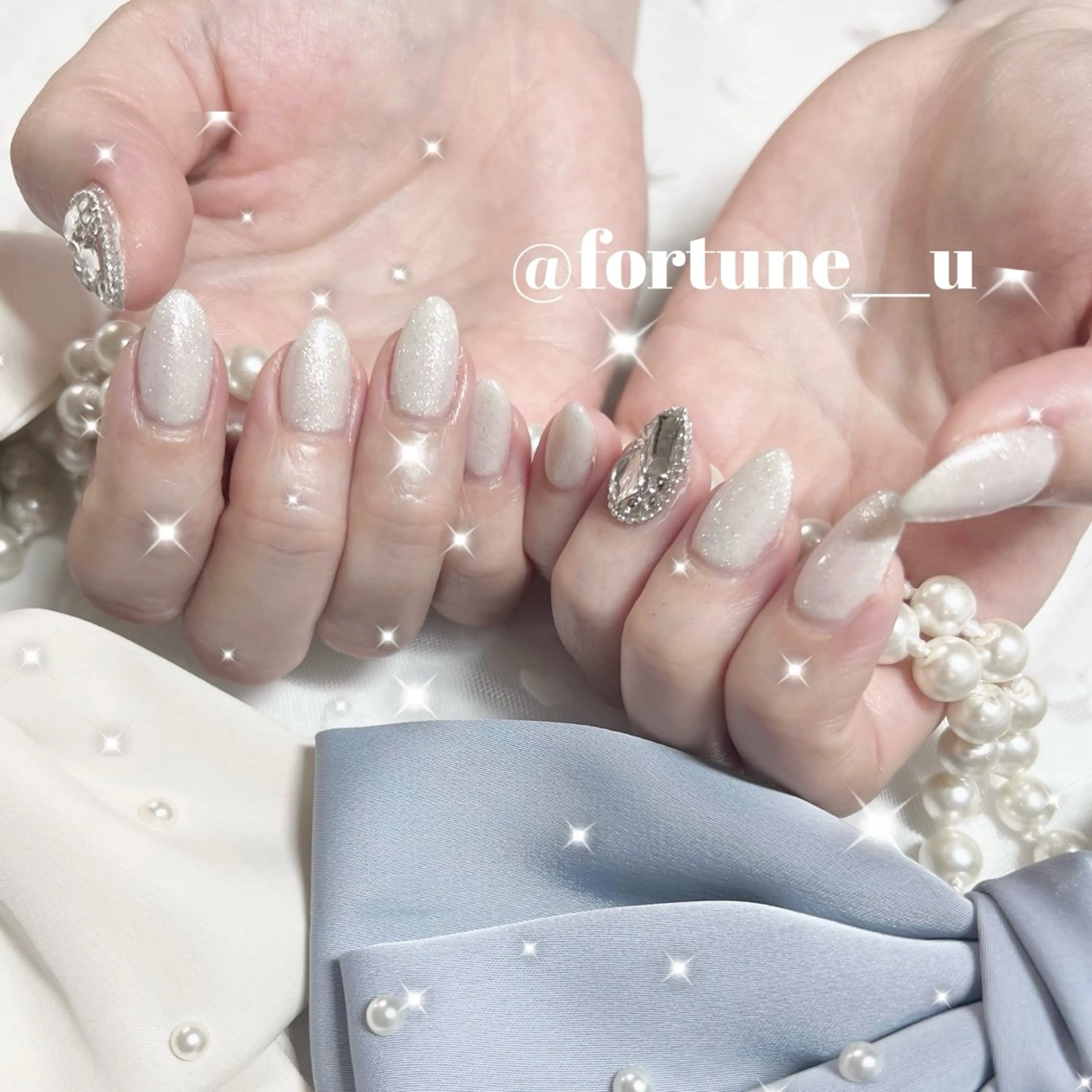 ネイル ガーリー 韓国ネイル オフィスネイル ピンク シンプルネイル 1/15空✩.*💜 Yuuna💜のネイルデザイン