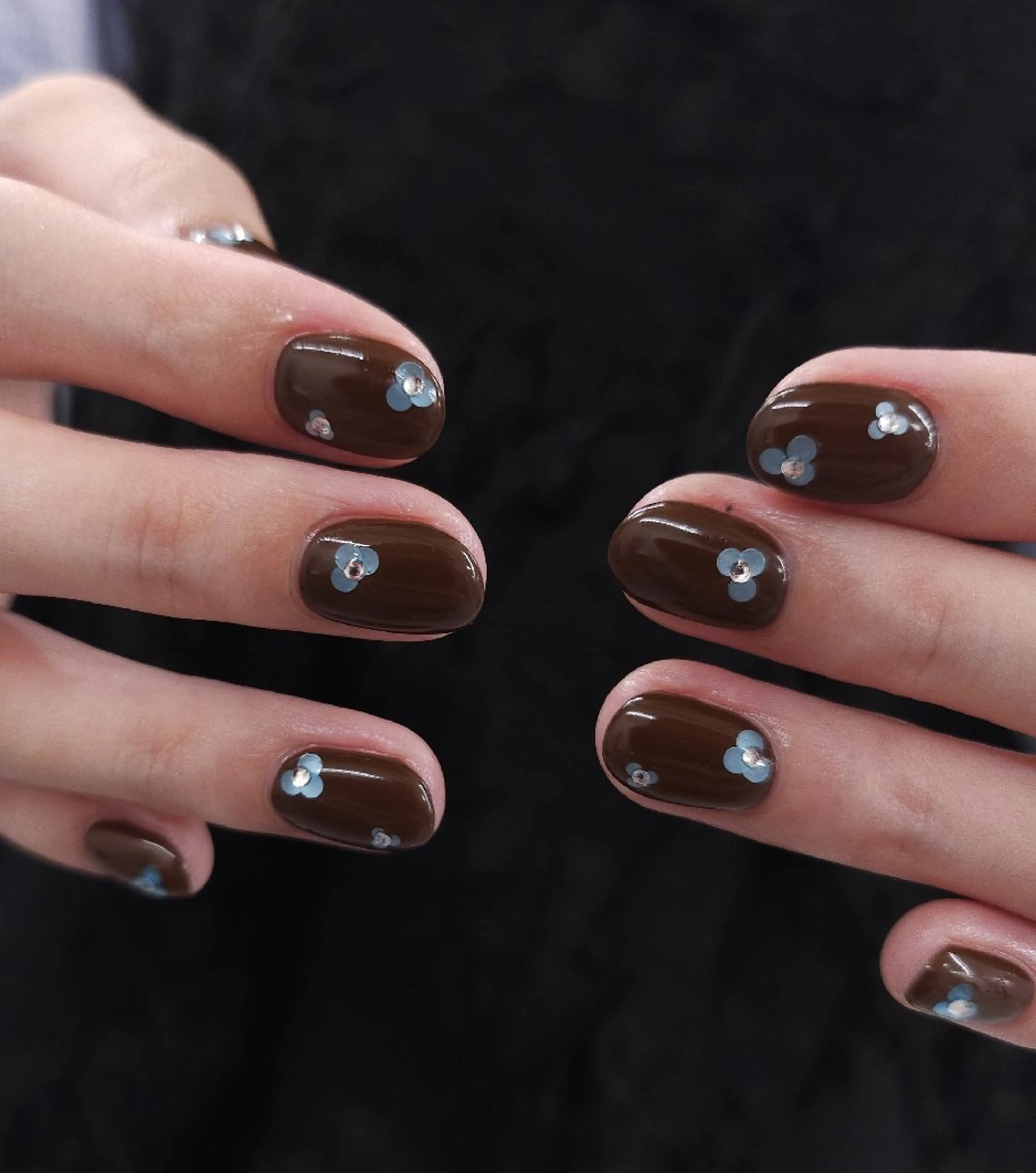 ネイル ジェルネイル 持ち込み ワンカラーネイル パラジェル 冬ネイル ハンドネイル puku nail 🌼kazu🌼のネイルデザイン