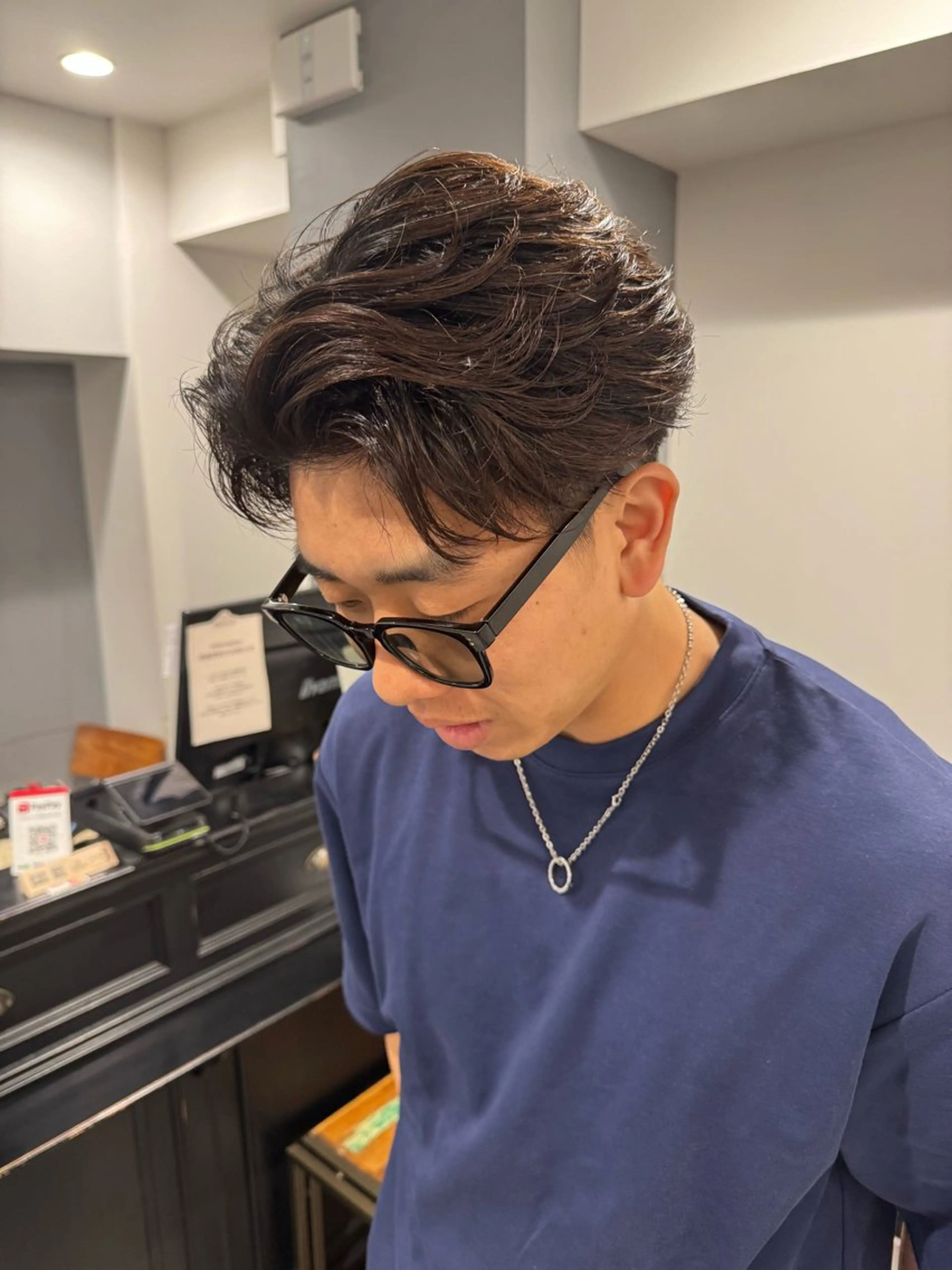 メンズ カット 大名/透明感カラー/ 中明度カラー/徹平のヘアスタイル