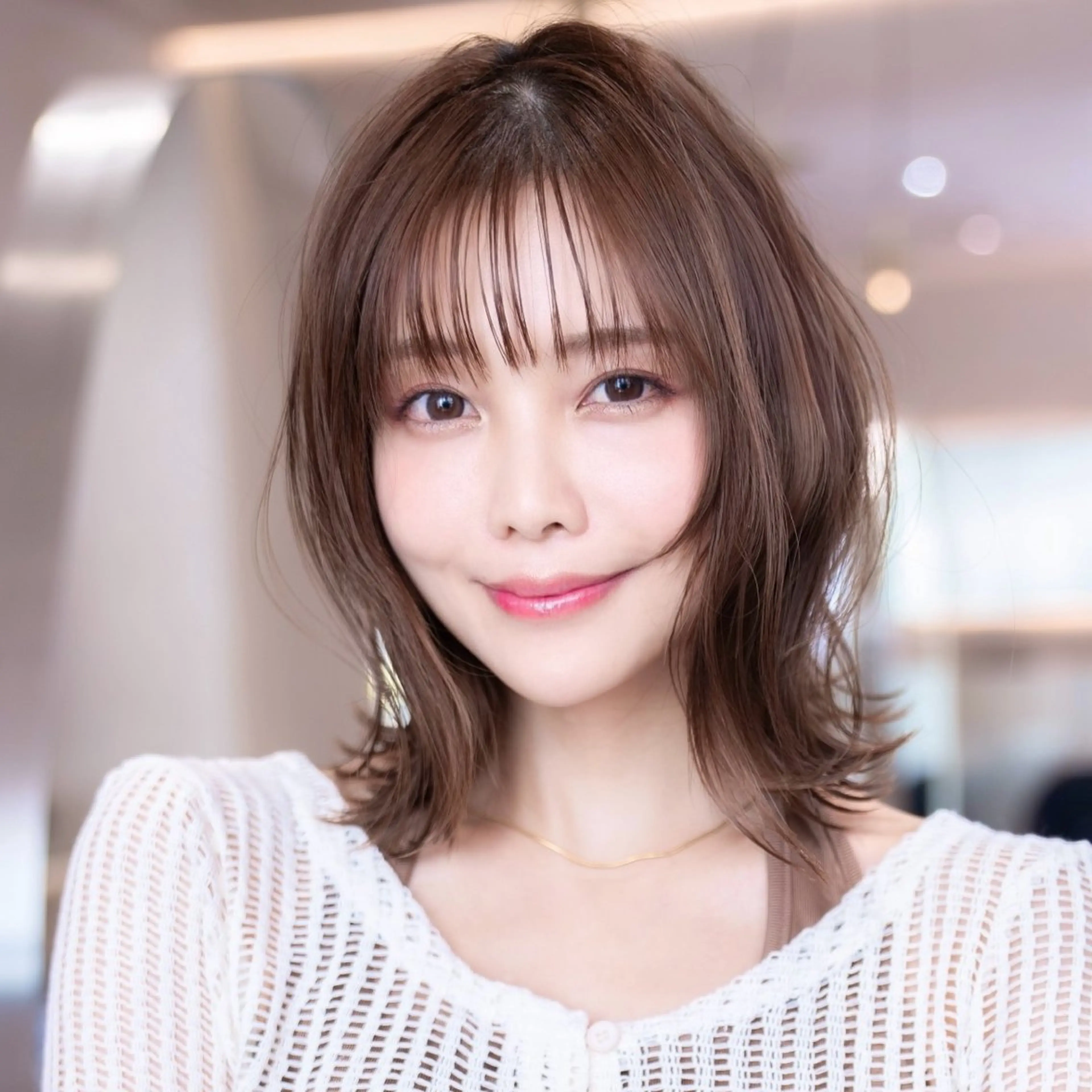 【👑人気No. 1メニュー👑】デザインカット+透明感カラー+最高級3stepトリートメント　【ボブ】【韓国レイヤー】の写真