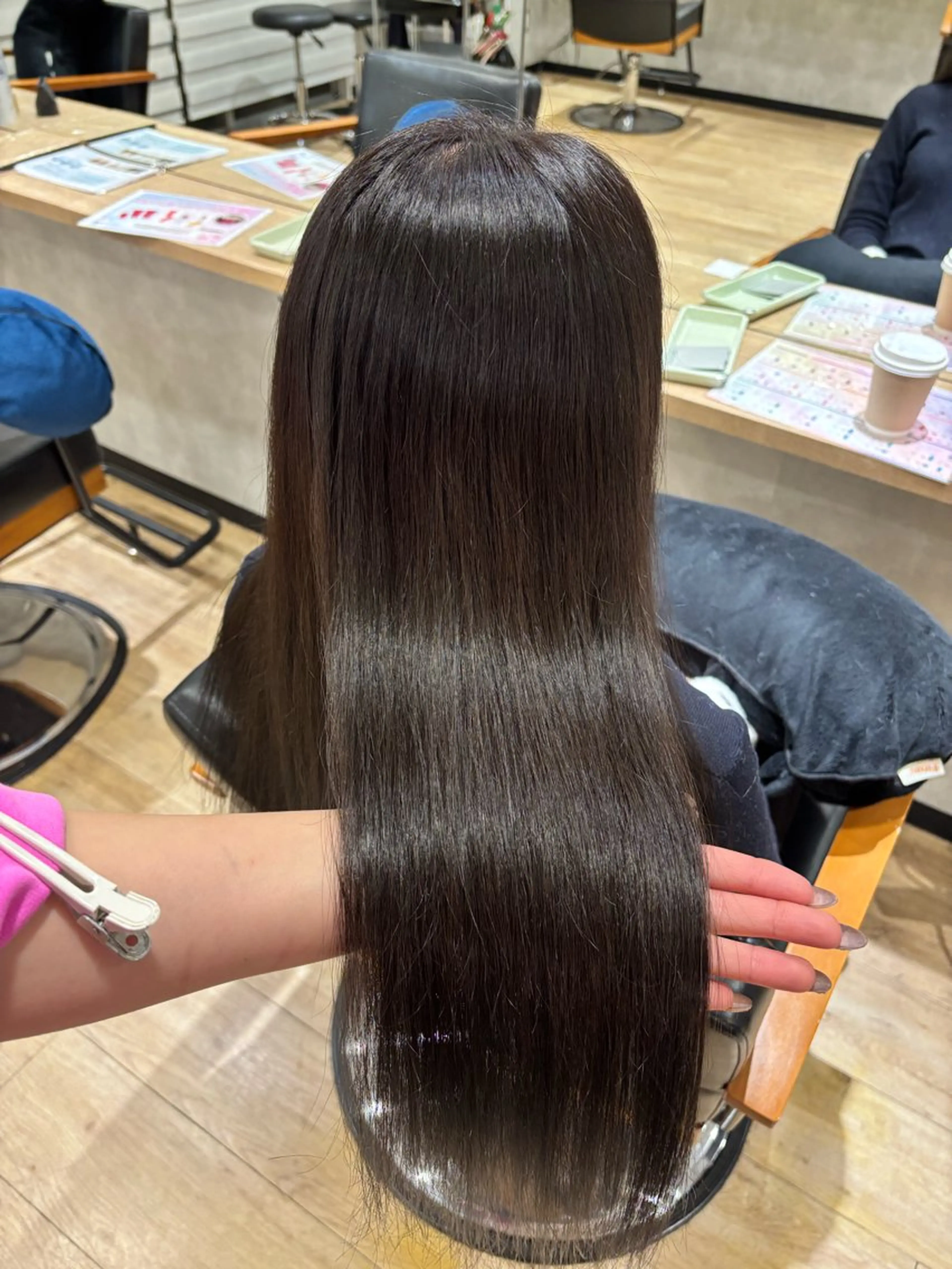 ロング カラー カット ヘアカラー トリートメント 🎀Maho🎀ボブ × 髪質改善のヘアスタイル