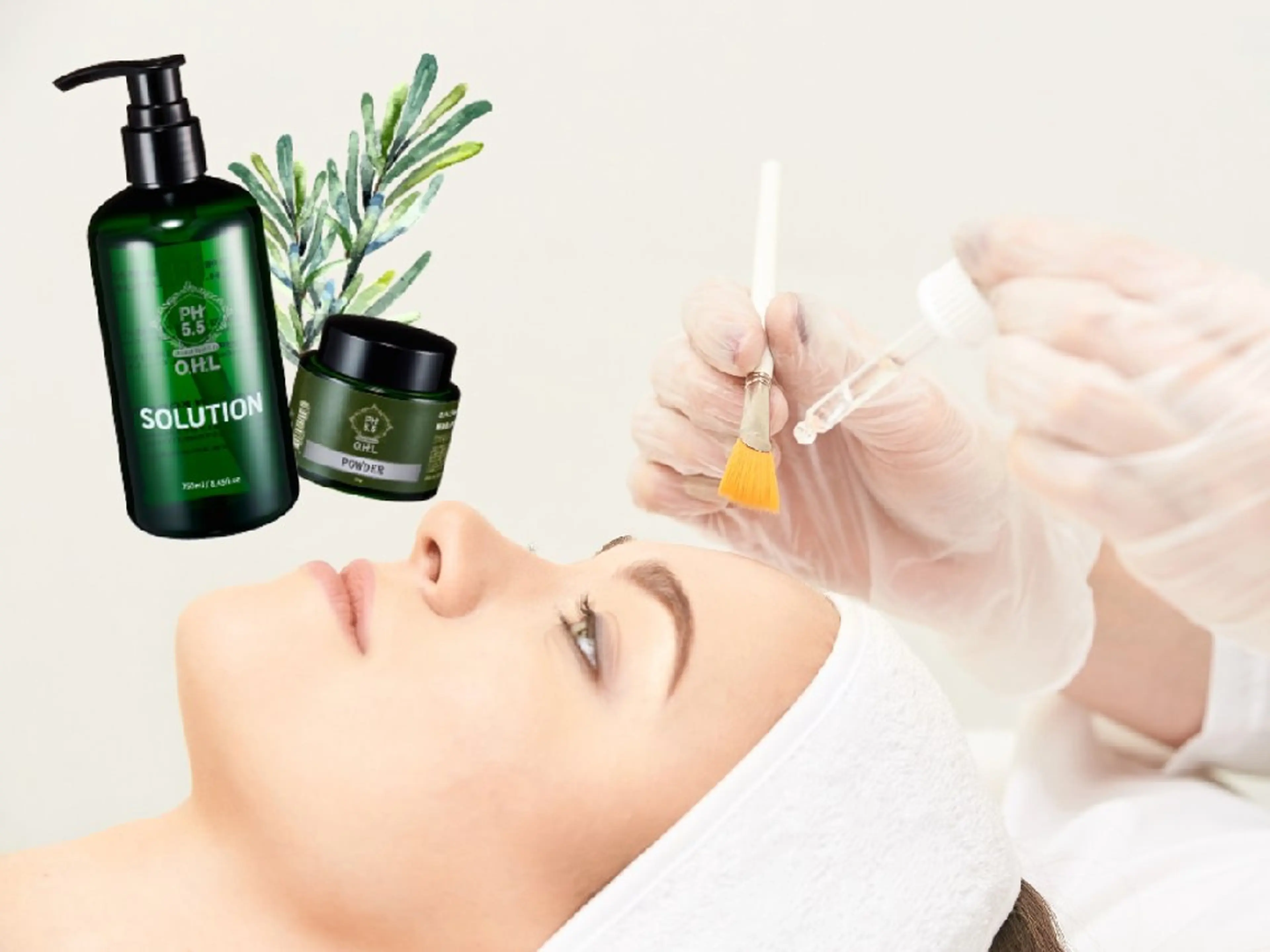 ハーブピーリング(全顔)：剥けない痛くない韓国製アマロスのハーブピーリングを採用🌱直後からツヤツヤお肌で効果実感🐣の写真